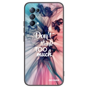 Picasee fekete szilikon tok az alábbi mobiltelefonokra OPPO Reno 5 5G - Don't think TOO much
