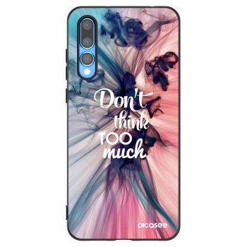 Picasee fekete szilikon tok az alábbi mobiltelefonokra Huawei P20 Pro - Don't think TOO much