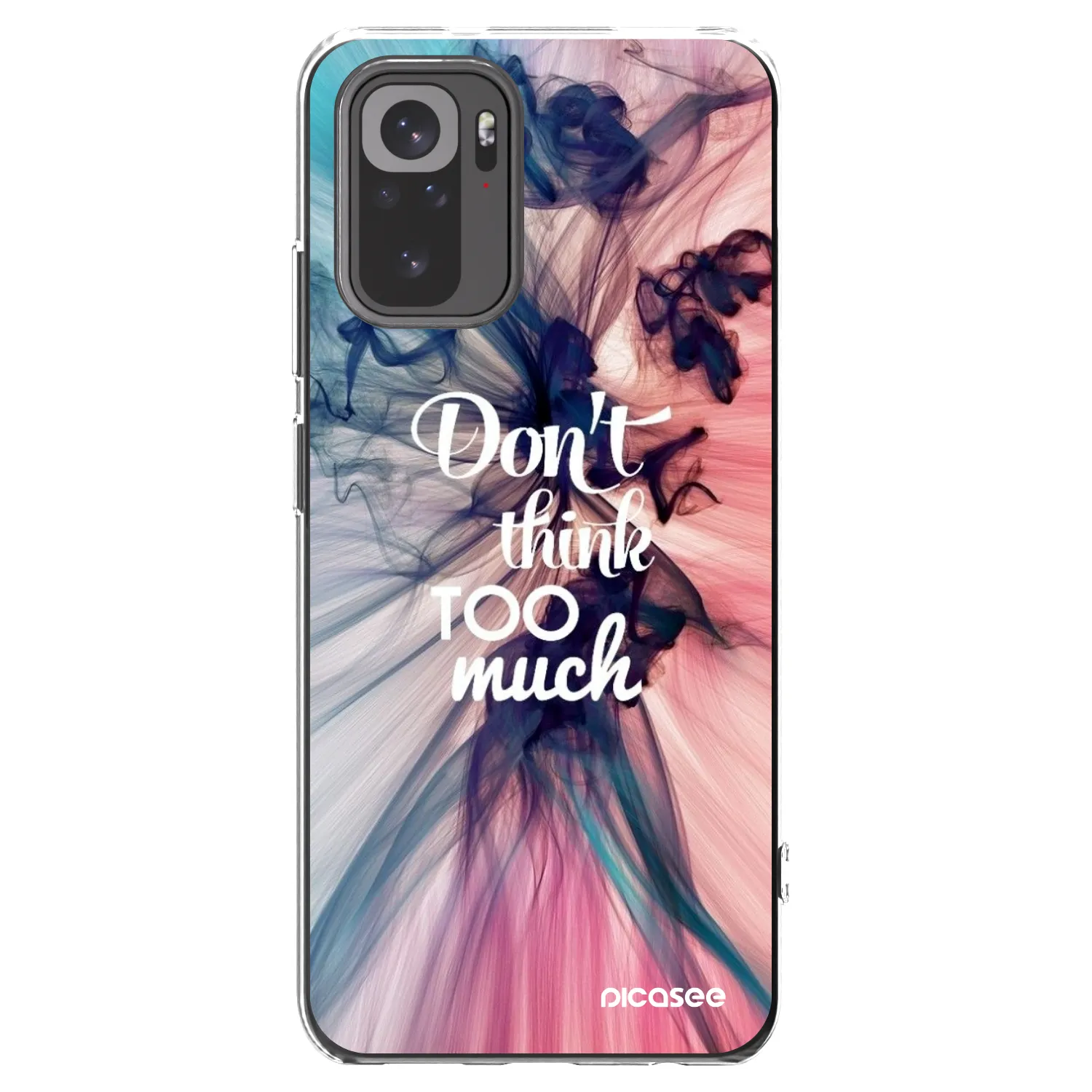 Picasee átlátszó szilikon tok az alábbi mobiltelefonokra Xiaomi Redmi Note 10 - Don't think TOO much