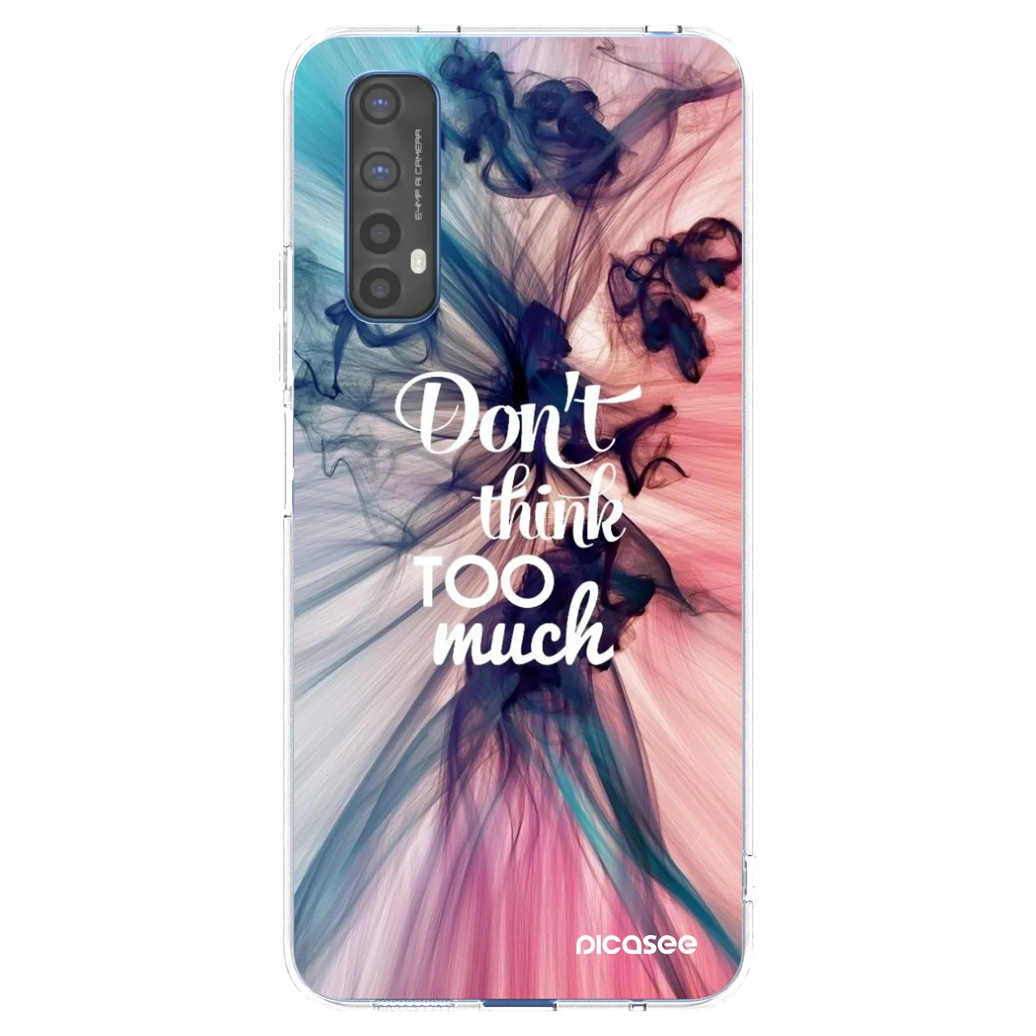 Picasee átlátszó szilikon tok az alábbi mobiltelefonokra Realme 7 - Don't think TOO much