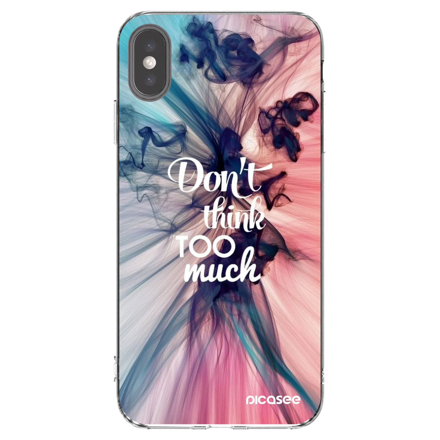 Picasee átlátszó szilikon tok az alábbi mobiltelefonokra Apple iPhone XS Max - Don't think TOO much