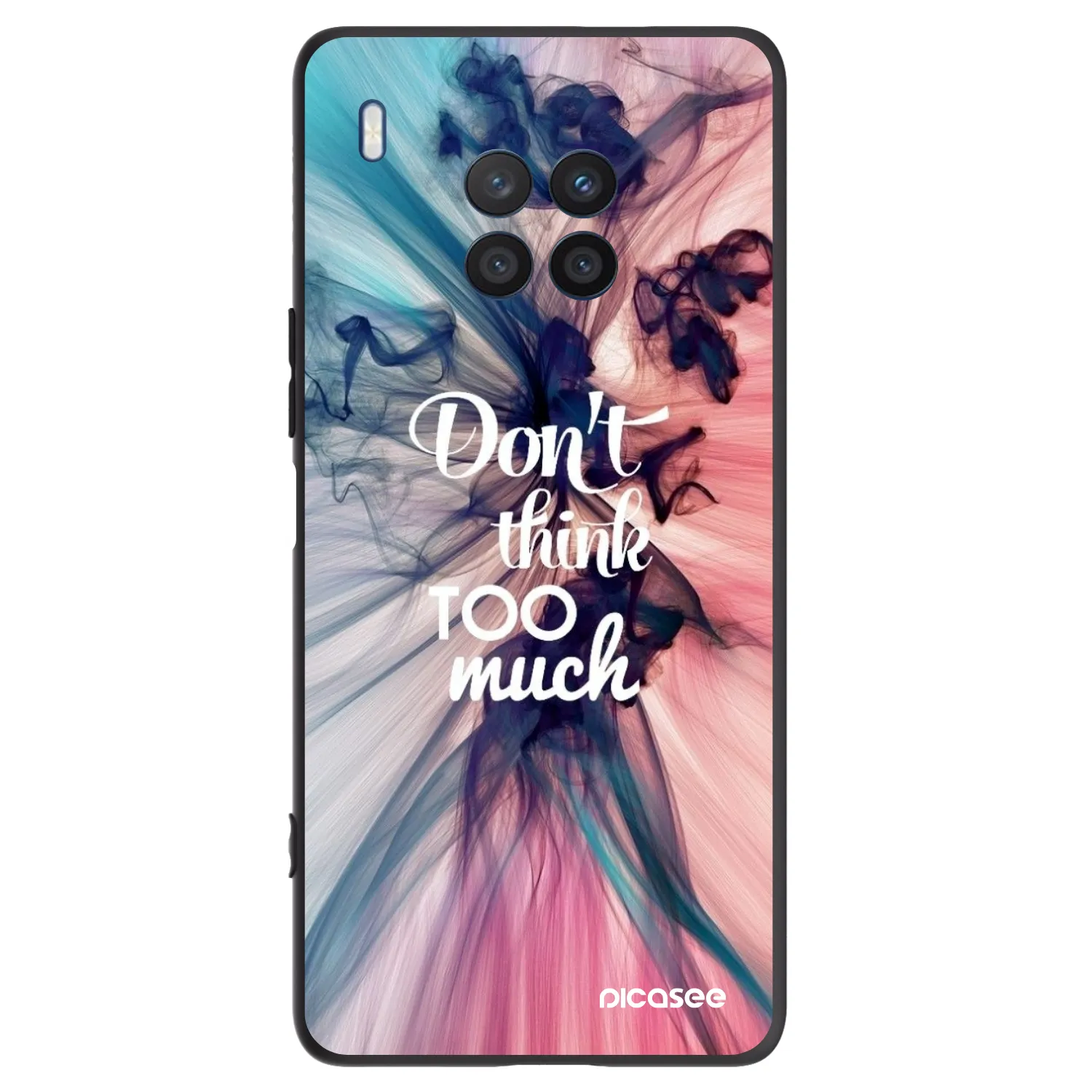 Picasee fekete szilikon tok az alábbi mobiltelefonokra Honor 50 Lite - Don't think TOO much