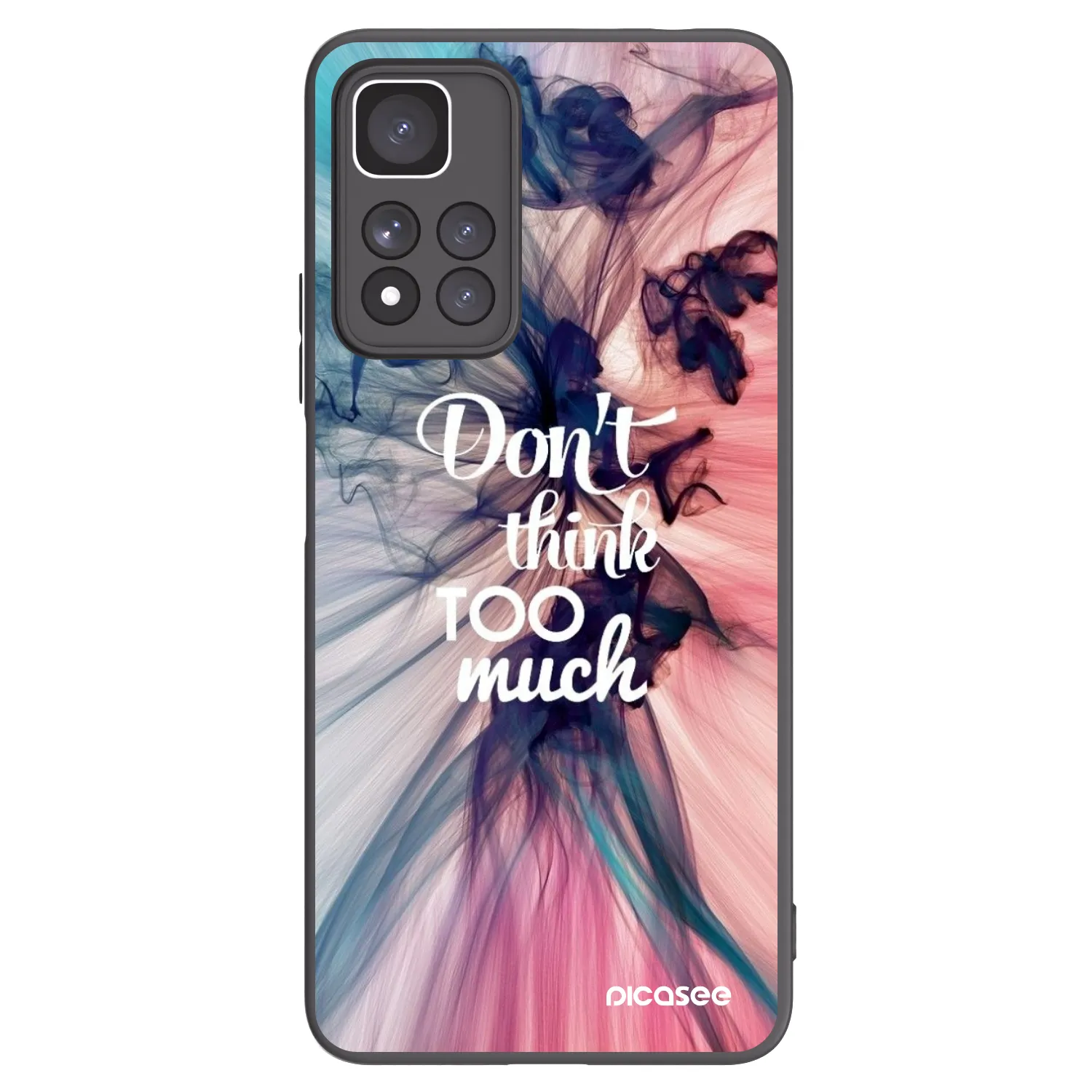 Picasee fekete szilikon tok az alábbi mobiltelefonokra Xiaomi Redmi Note 11 Pro+ 5G - Don't think TOO much