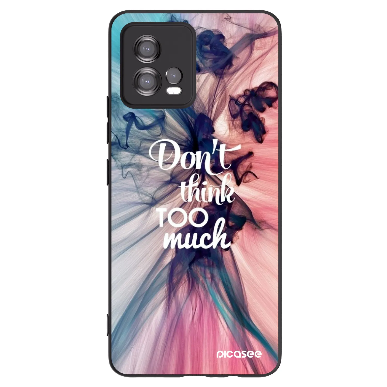 Picasee fekete szilikon tok az alábbi mobiltelefonokra Motorola Moto G72 - Don't think TOO much
