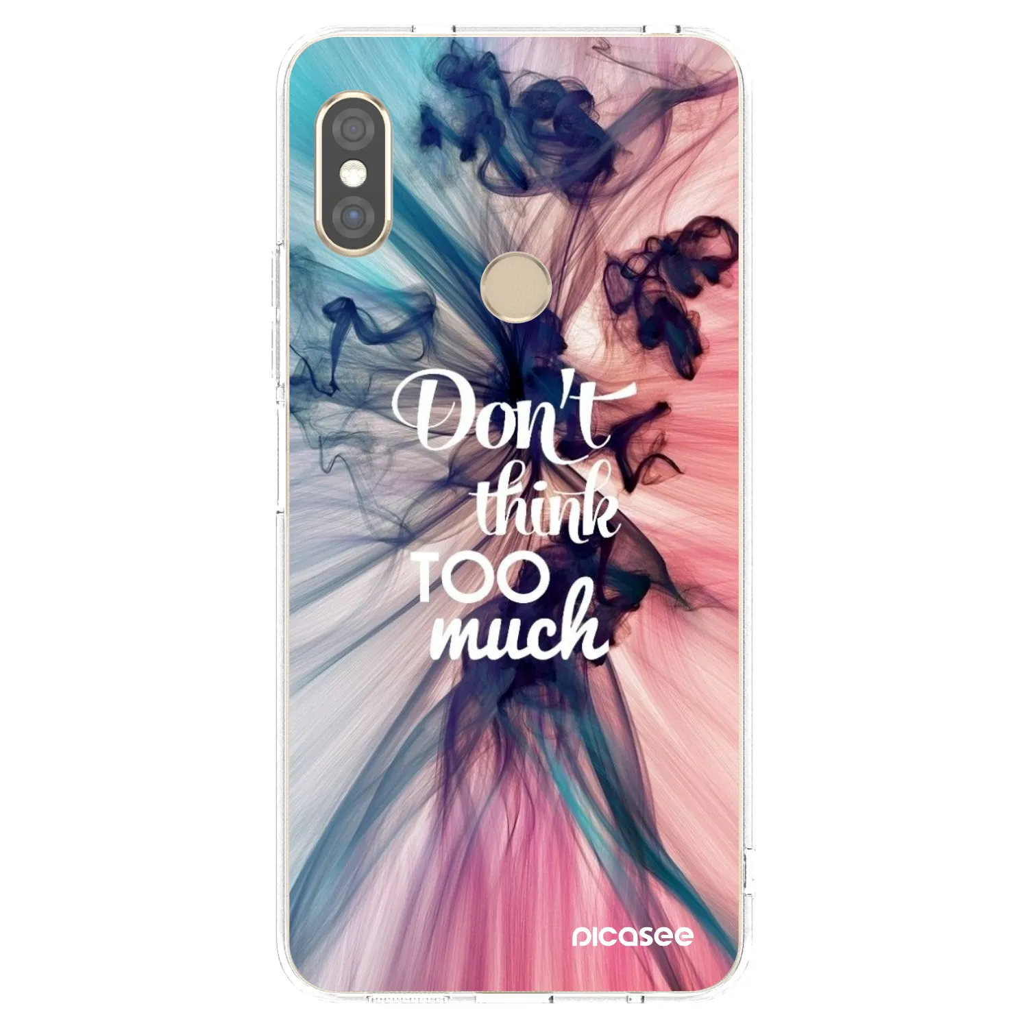 Picasee átlátszó szilikon tok az alábbi mobiltelefonokra Xiaomi Redmi Note 5 Global - Don't think TOO much