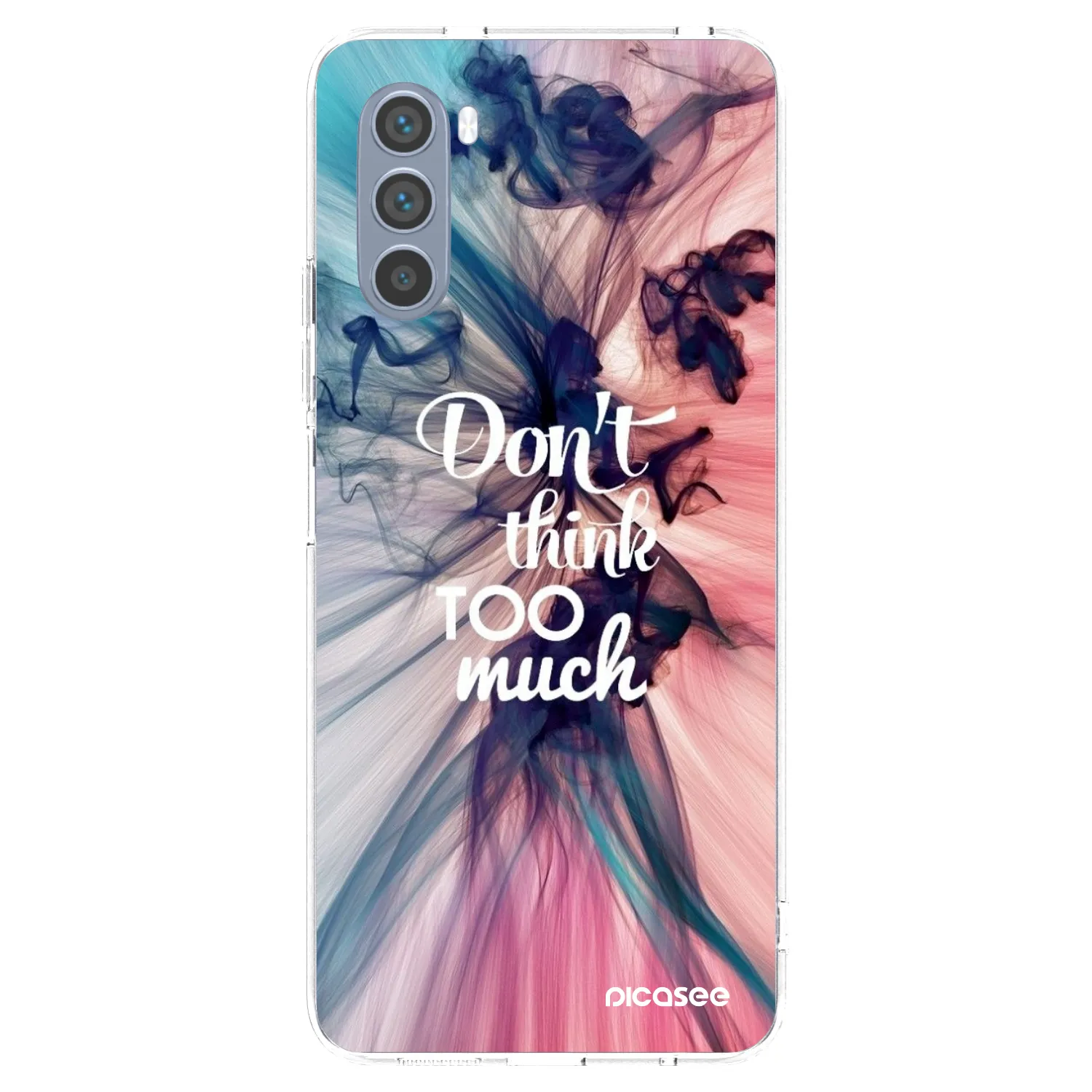 Picasee átlátszó szilikon tok az alábbi mobiltelefonokra Motorola Moto G62 - Don't think TOO much