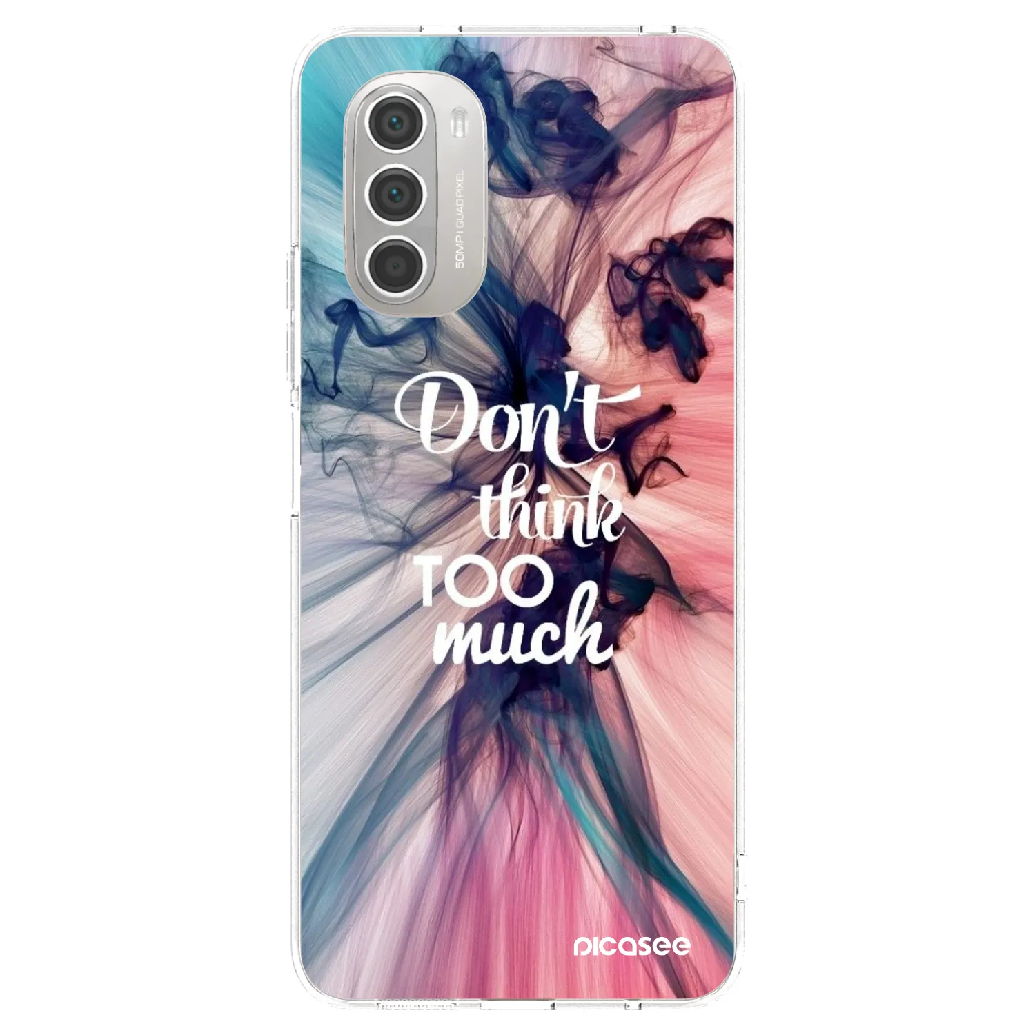 Picasee átlátszó szilikon tok az alábbi mobiltelefonokra Motorola Moto G51 - Don't think TOO much