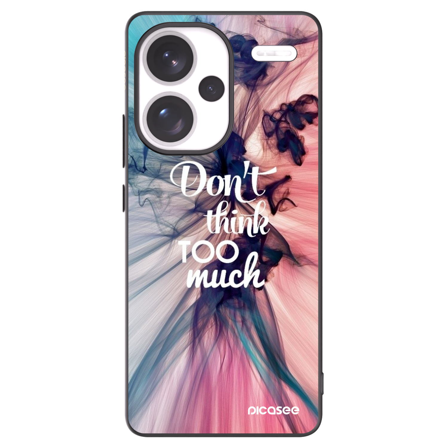Picasee fekete szilikon tok az alábbi mobiltelefonokra Xiaomi Redmi Note 13 Pro+ 5G - Don't think TOO much