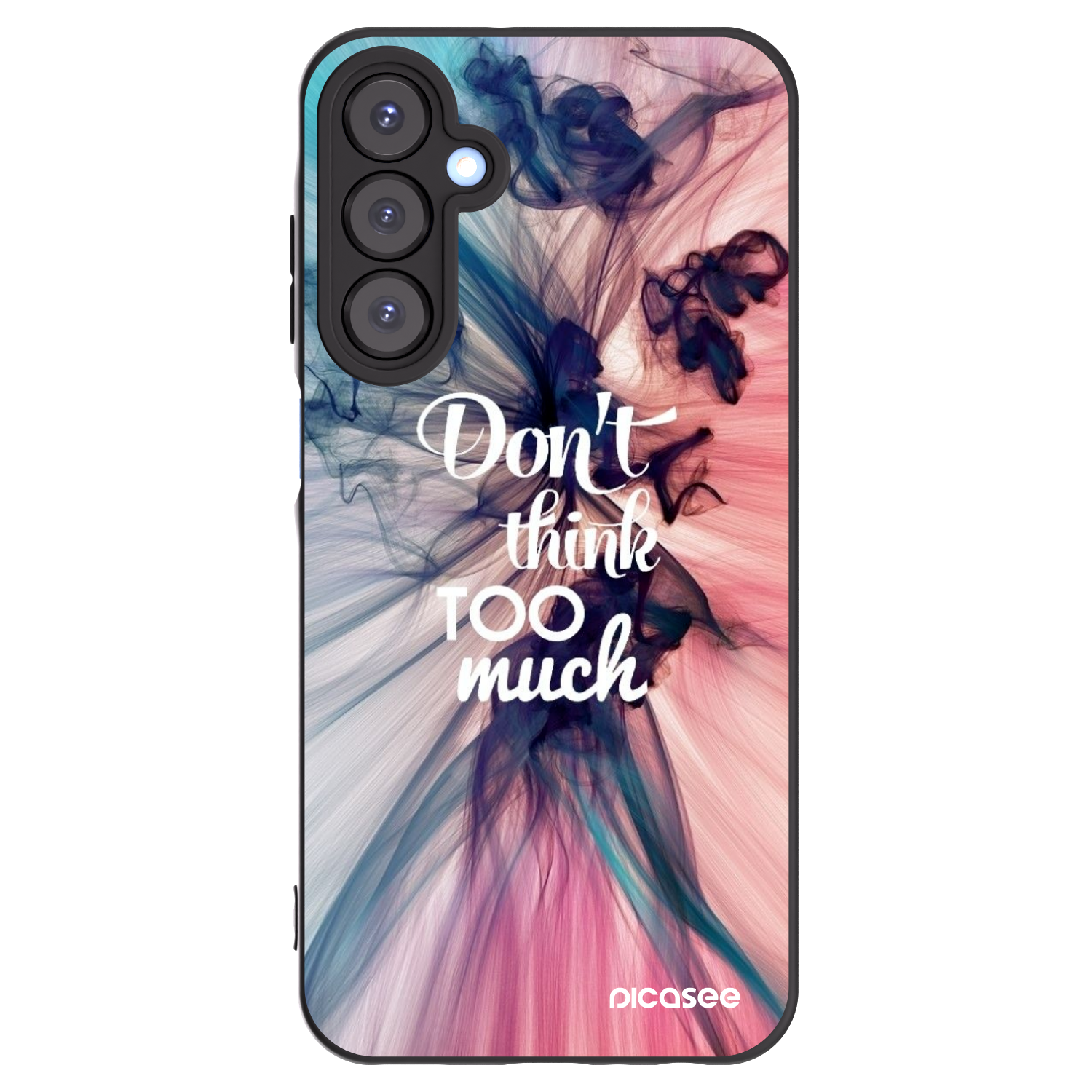 Picasee fekete szilikon tok az alábbi mobiltelefonokra Samsung Galaxy A25 A256B 5G - Don't think TOO much