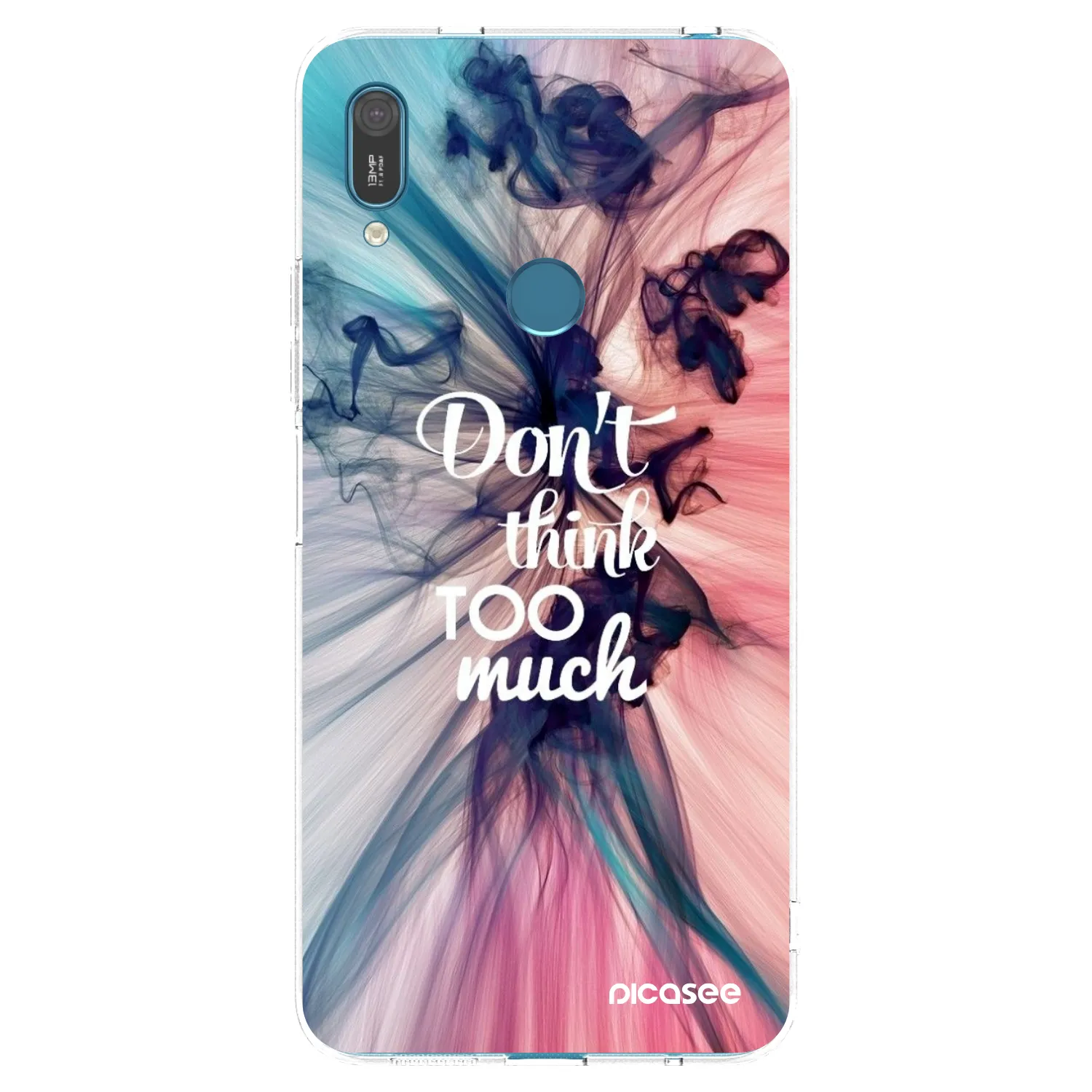 Picasee átlátszó szilikon tok az alábbi mobiltelefonokra Huawei Y7 2019 - Don't think TOO much