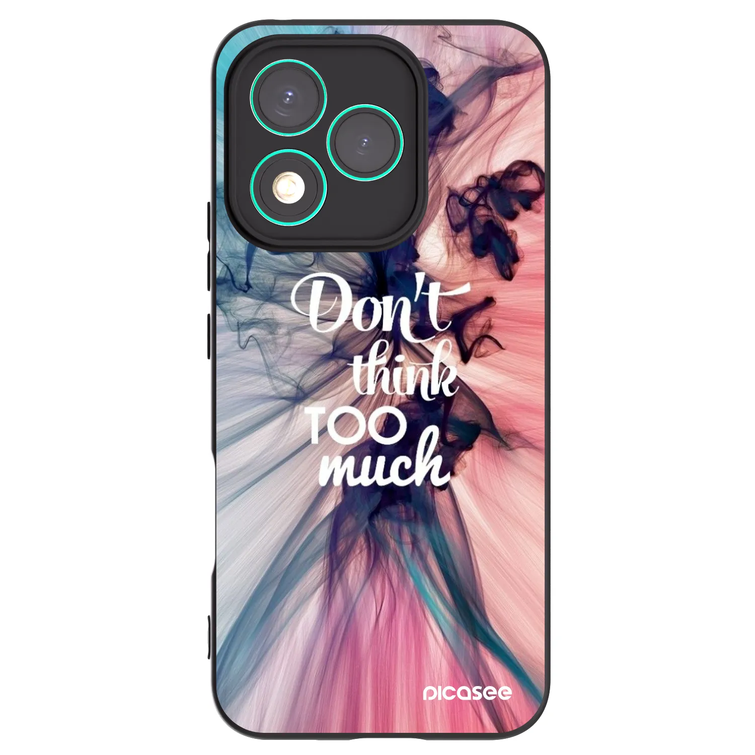 Picasee fekete szilikon tok az alábbi mobiltelefonokra Honor 400 Lite 5G - Don't think TOO much