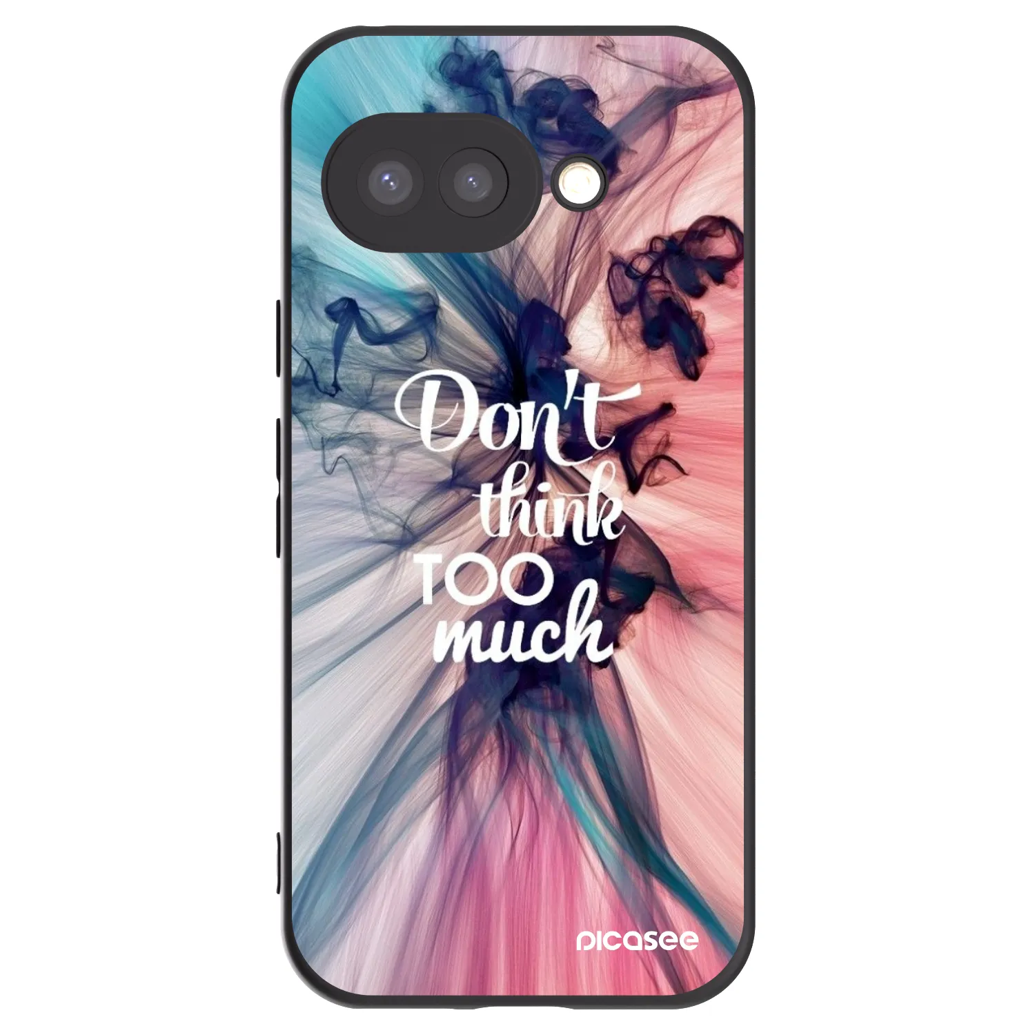 Picasee fekete szilikon tok az alábbi mobiltelefonokra Google Pixel 9a - Don't think TOO much