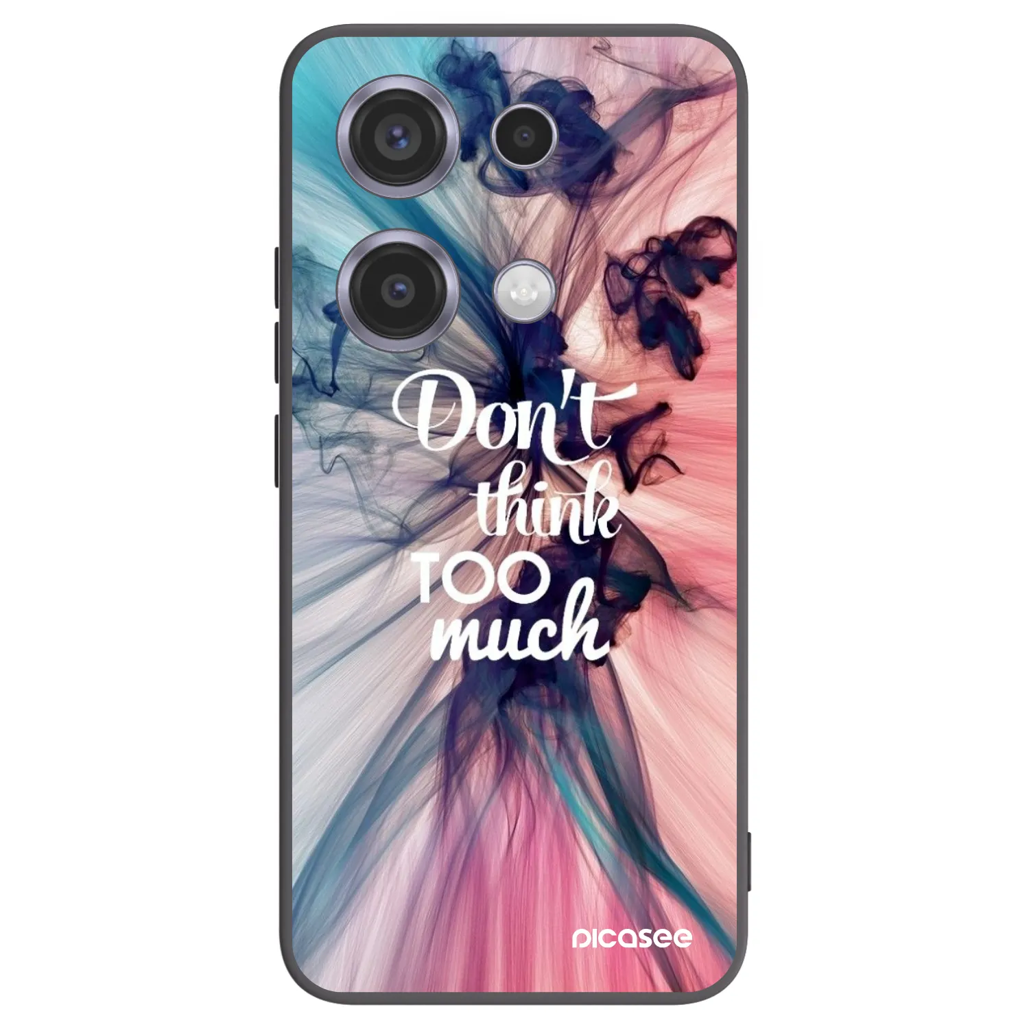 Picasee fekete szilikon tok az alábbi mobiltelefonokra Xiaomi Redmi Note 14S - Don't think TOO much