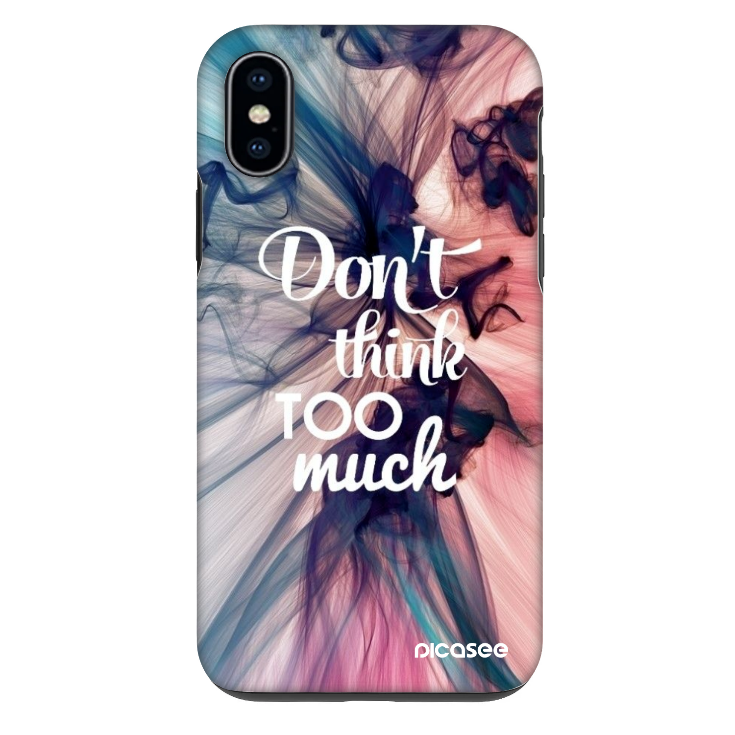 Picasee Fashion Case Apple iPhone X/XS - Don't think TOO much