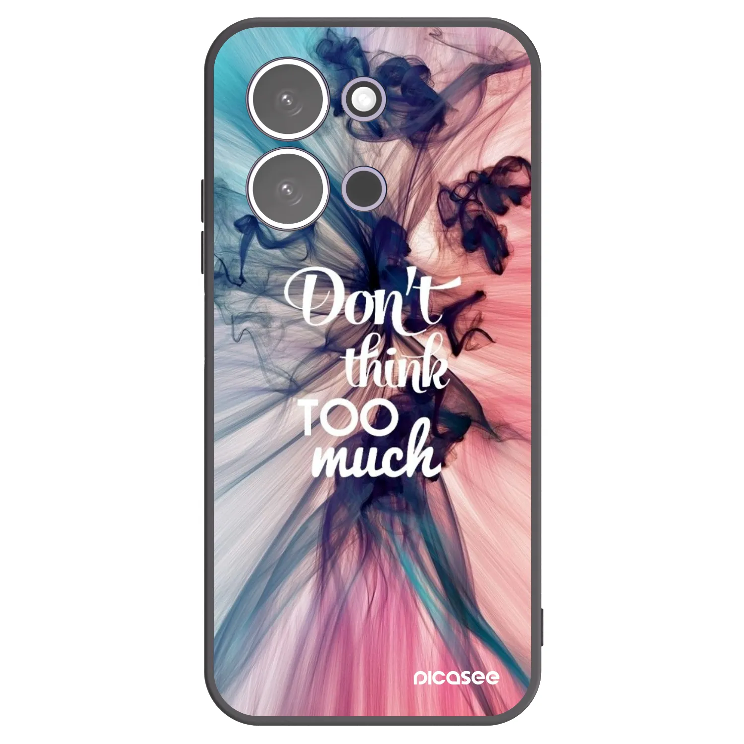 Picasee fekete szilikon tok az alábbi mobiltelefonokra Xiaomi Redmi 15C 5G - Don't think TOO much