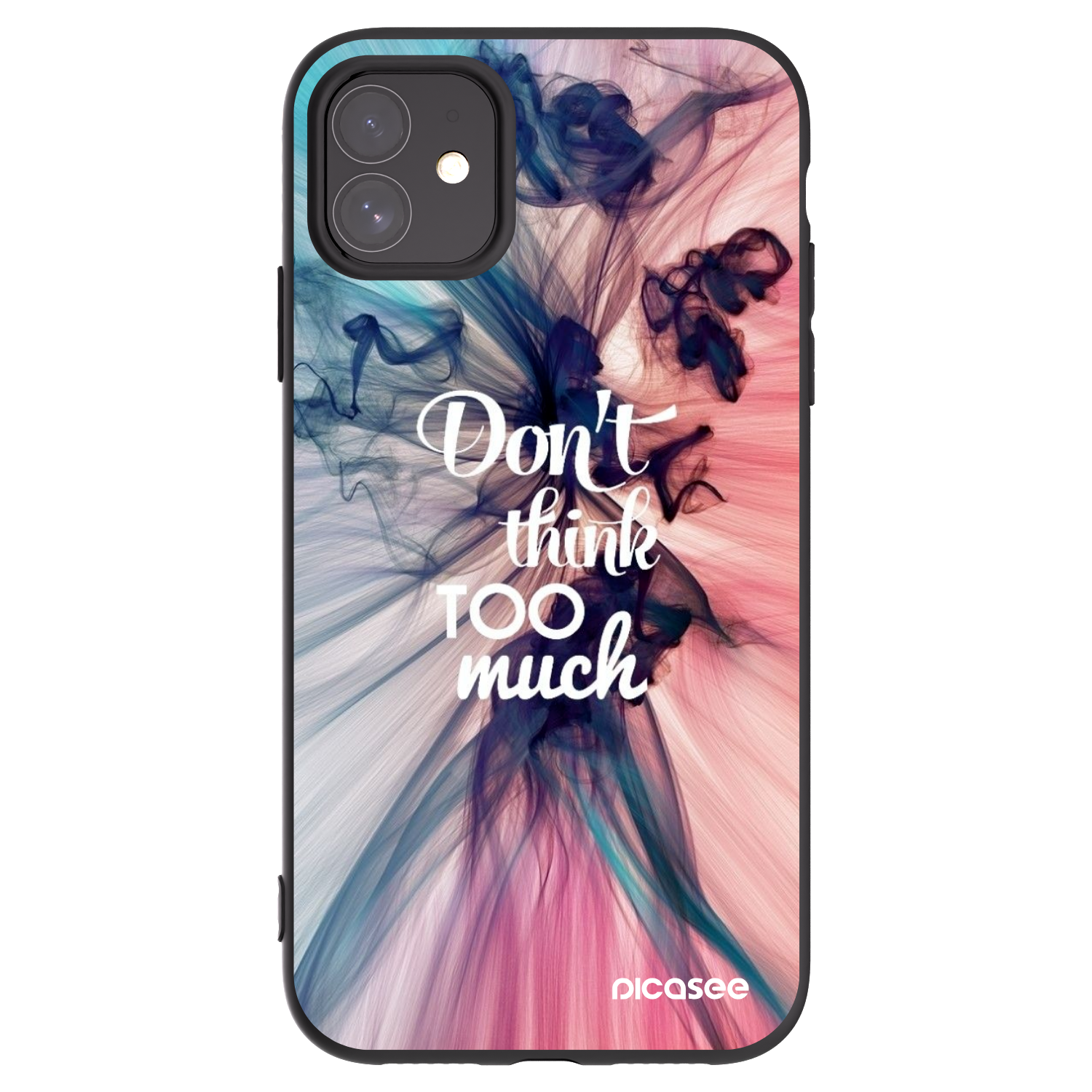 Picasee fekete szilikon tok az alábbi mobiltelefonokra Apple iPhone 11 - Don't think TOO much