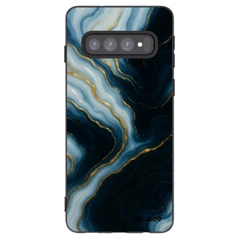 Picasee fekete szilikon tok az alábbi mobiltelefonokra Samsung Galaxy S10 G973 - Luna