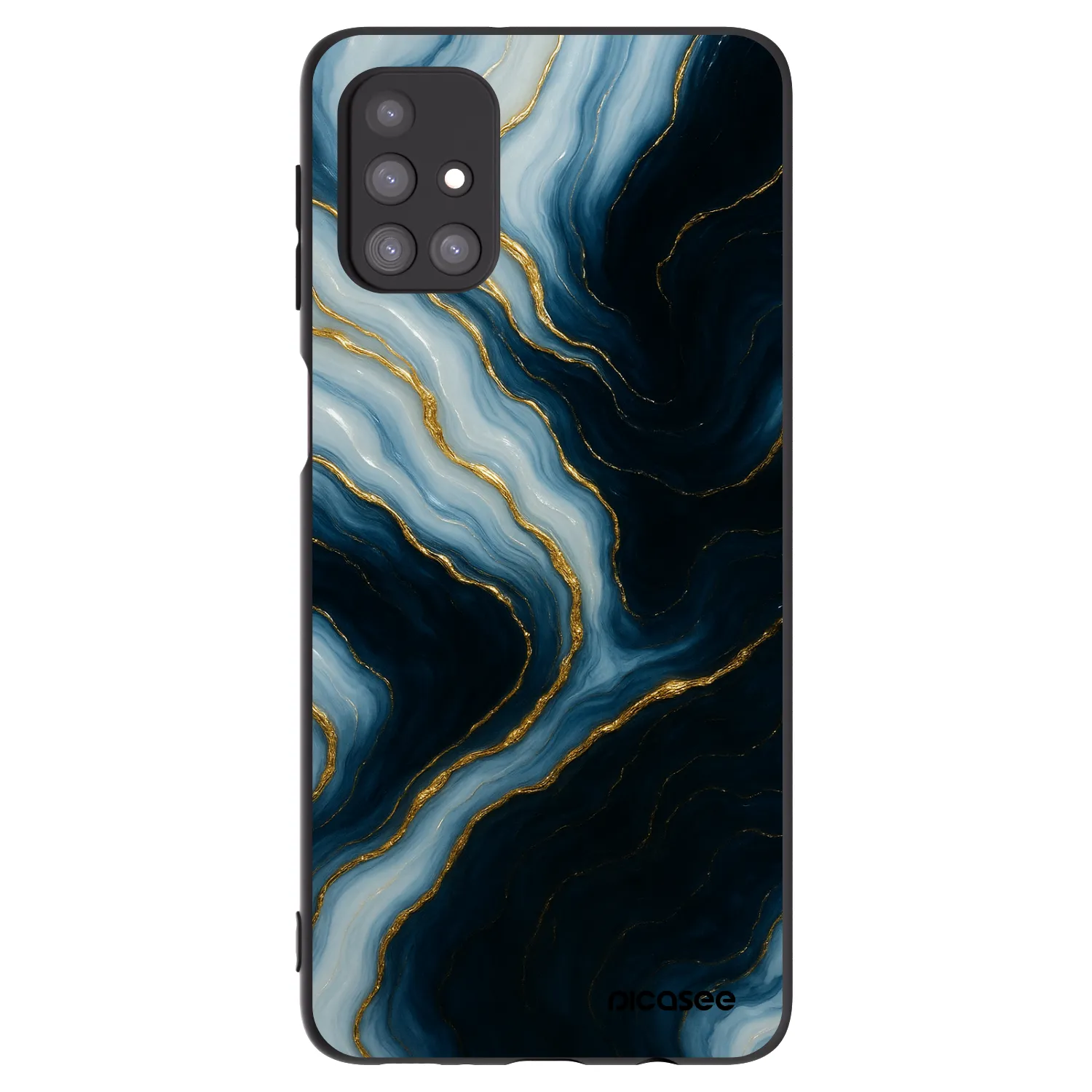 Picasee fekete szilikon tok az alábbi mobiltelefonokra Samsung Galaxy M31s - Luna