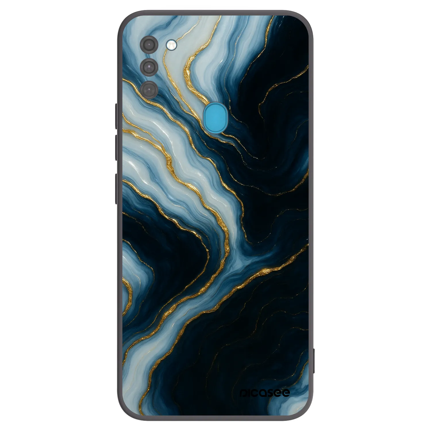 Picasee fekete szilikon tok az alábbi mobiltelefonokra Samsung Galaxy M11 - Luna