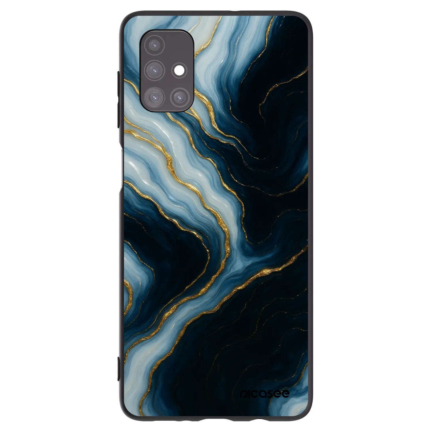 Picasee fekete szilikon tok az alábbi mobiltelefonokra Samsung Galaxy M51 M515F - Luna