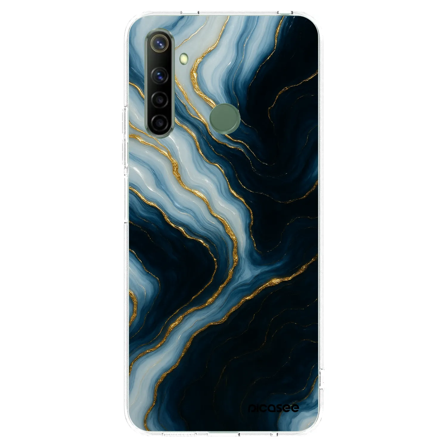 Picasee átlátszó szilikon tok az alábbi mobiltelefonokra Realme 6i - Luna