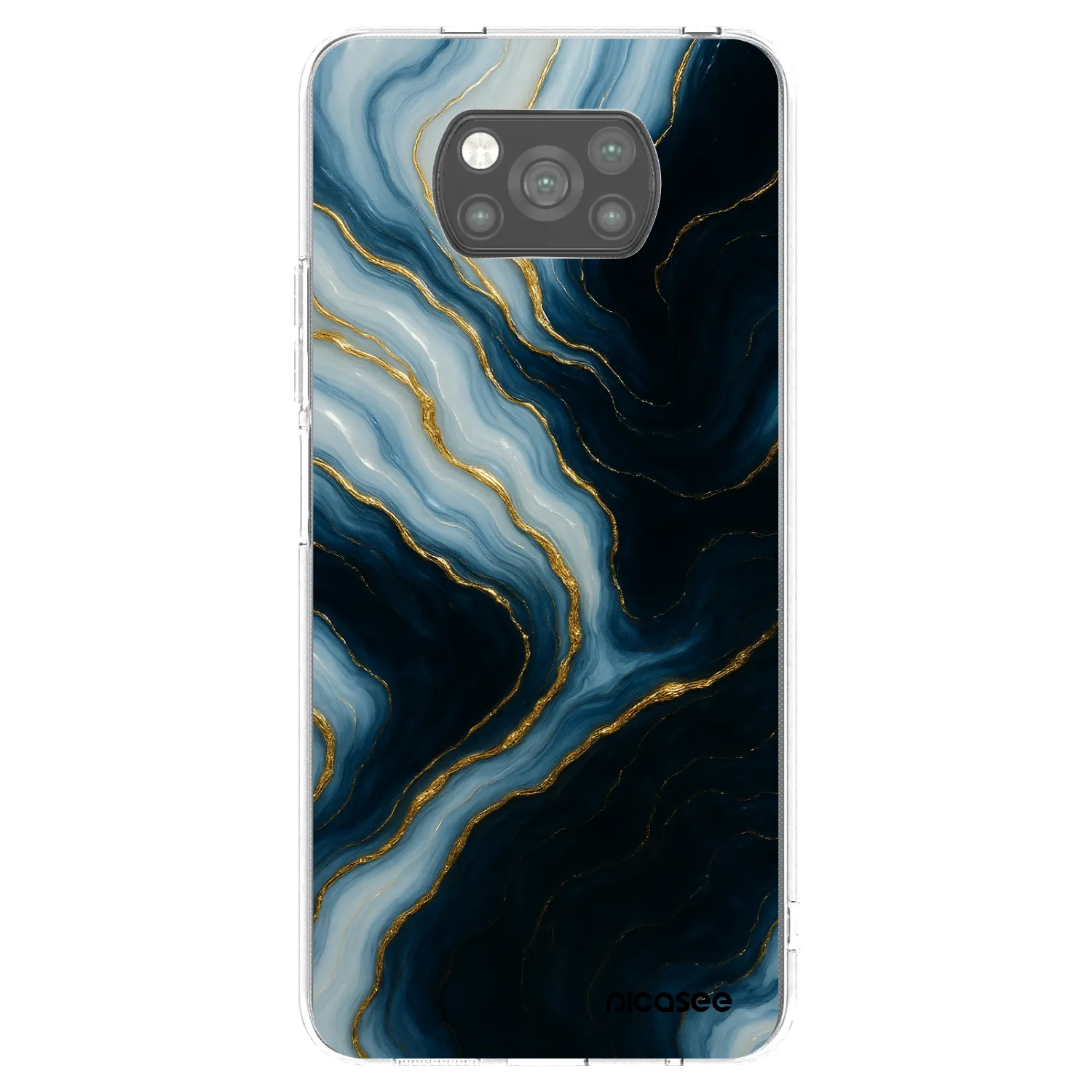 Picasee fekete szilikon tok az alábbi mobiltelefonokra Xiaomi Poco X3 Pro - Luna