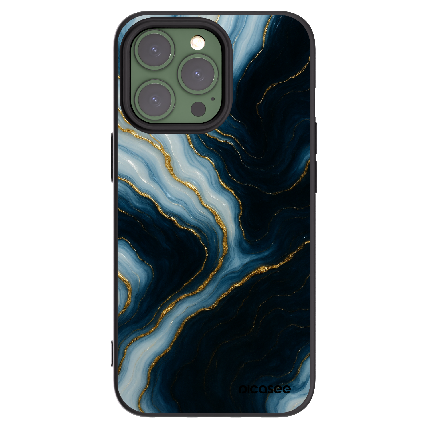 Picasee fekete szilikon tok az alábbi mobiltelefonokra Apple iPhone 13 Pro - Luna