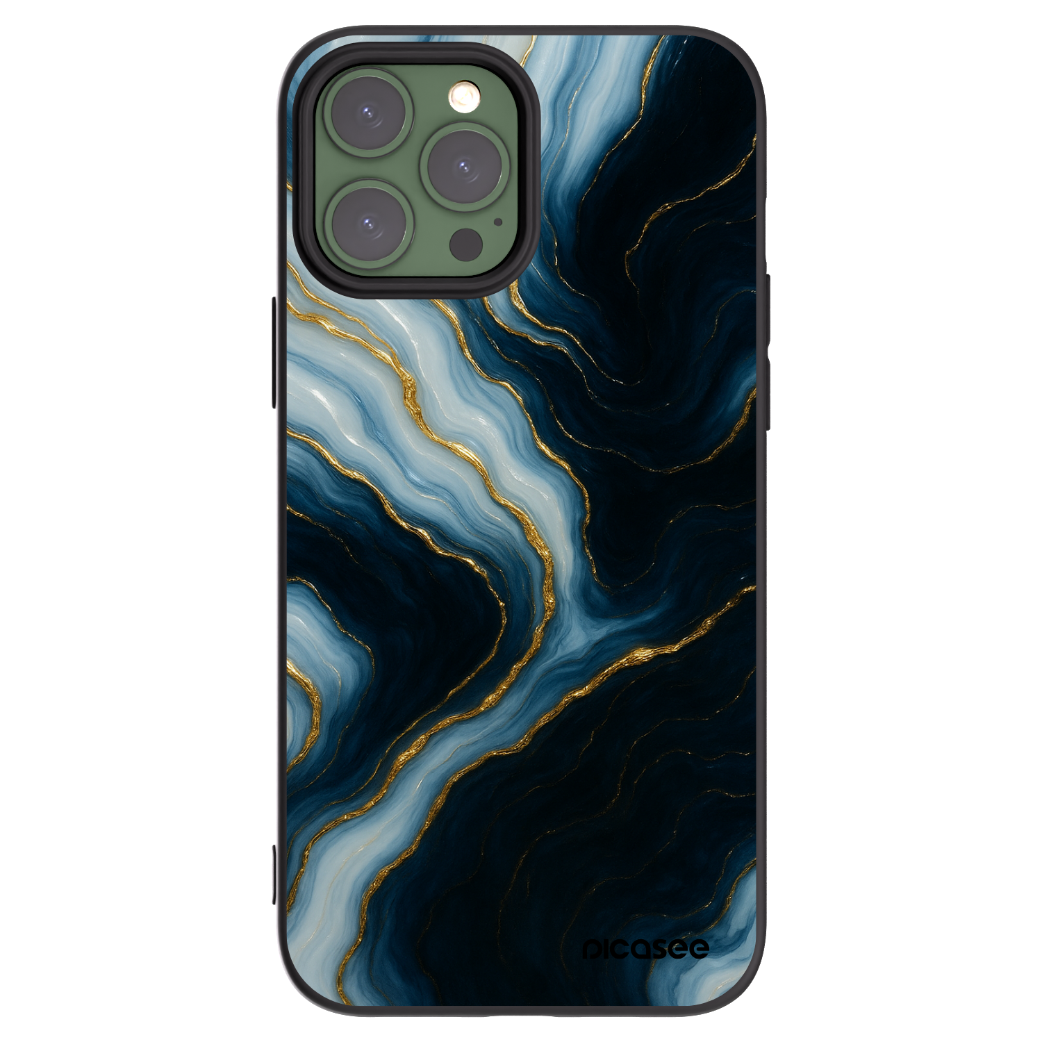 Picasee fekete szilikon tok az alábbi mobiltelefonokra Apple iPhone 13 Pro Max - Luna
