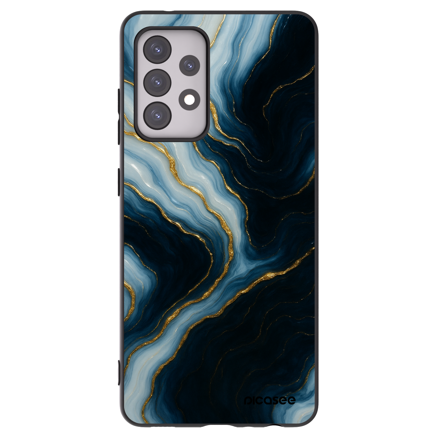 Picasee fekete szilikon tok az alábbi mobiltelefonokra Samsung Galaxy A52s 5G A528B - Luna