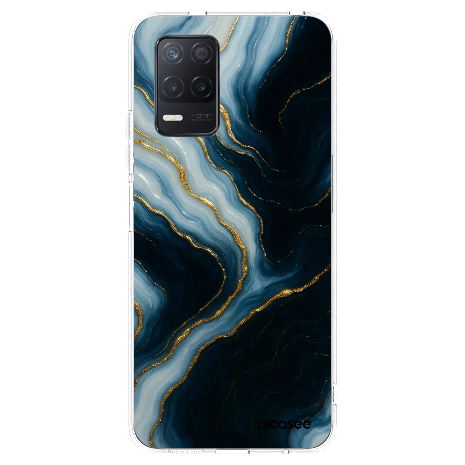 Picasee átlátszó szilikon tok az alábbi mobiltelefonokra Realme 8 5G - Luna