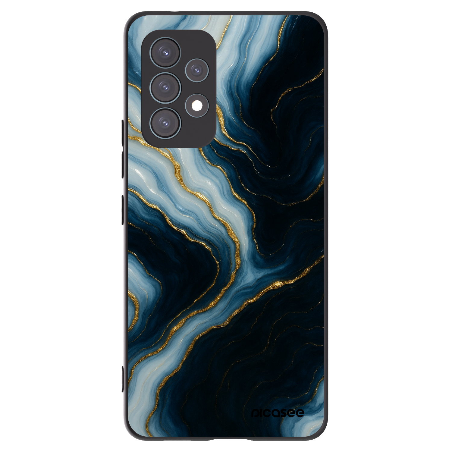 Picasee fekete szilikon tok az alábbi mobiltelefonokra Samsung Galaxy A53 5G A536 - Luna