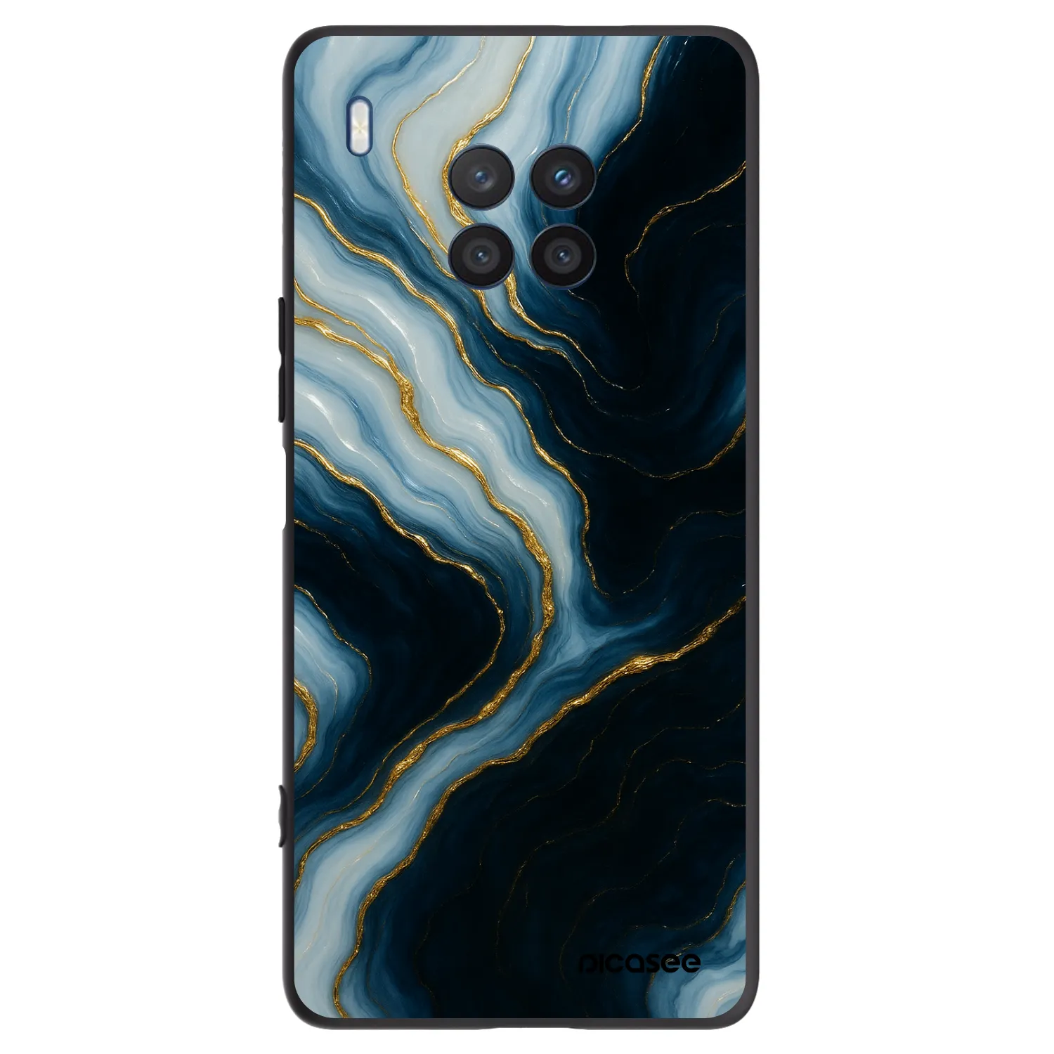 Picasee fekete szilikon tok az alábbi mobiltelefonokra Honor 50 Lite - Luna