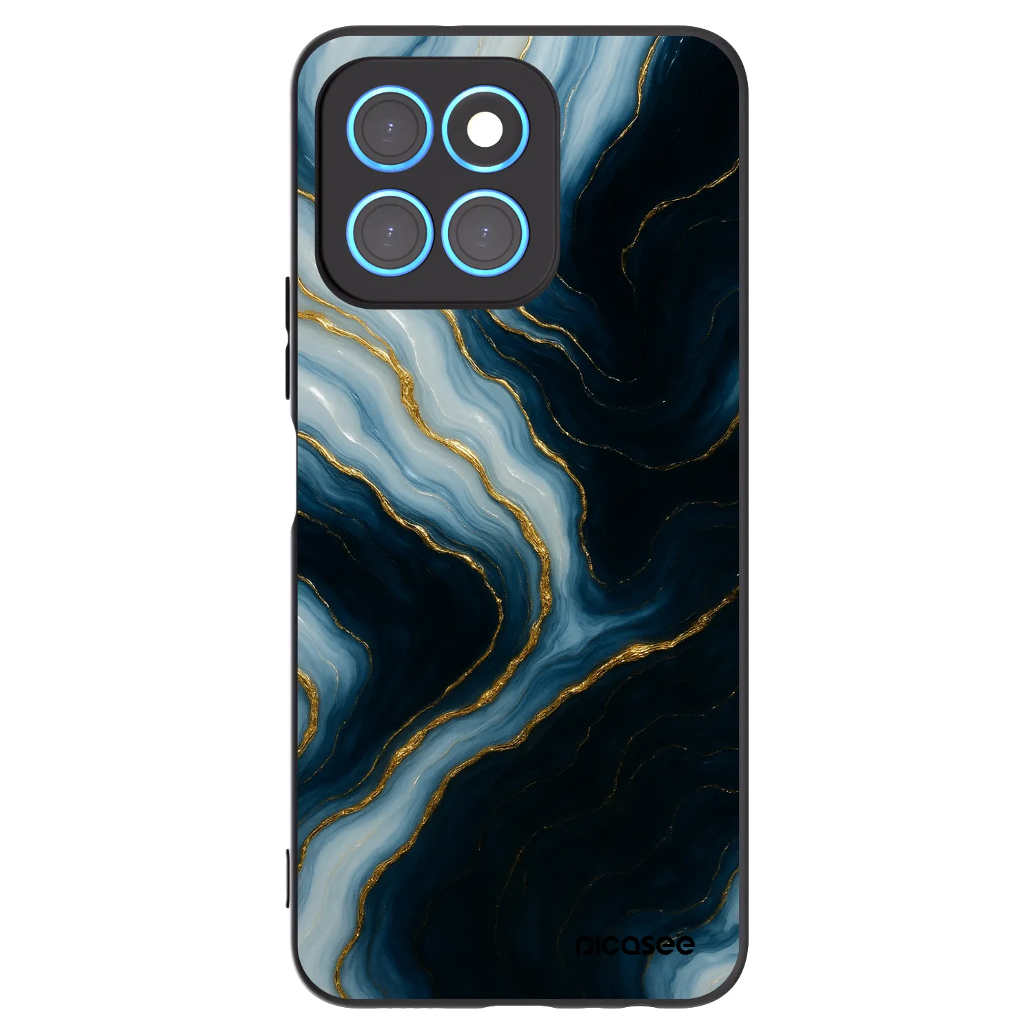 Picasee fekete szilikon tok az alábbi mobiltelefonokra Honor X8 5G - Luna