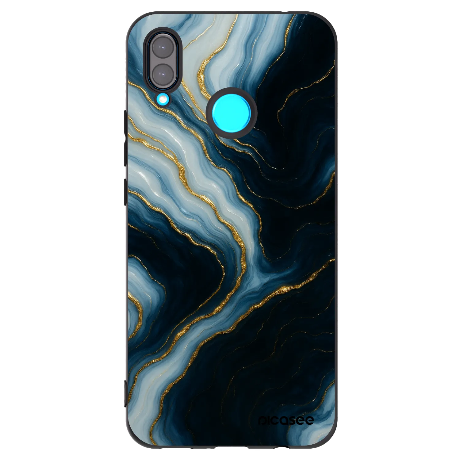 Picasee fekete szilikon tok az alábbi mobiltelefonokra Huawei Nova 3i - Luna