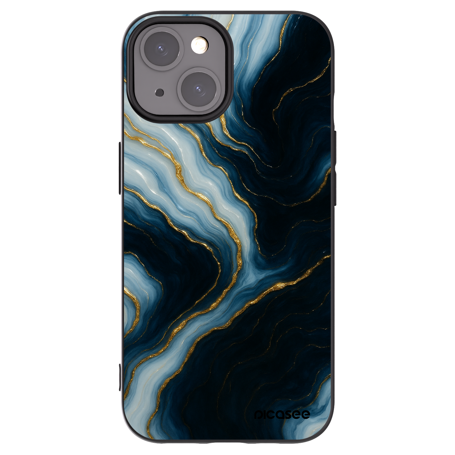 Picasee fekete szilikon tok az alábbi mobiltelefonokra Apple iPhone 15 - Luna