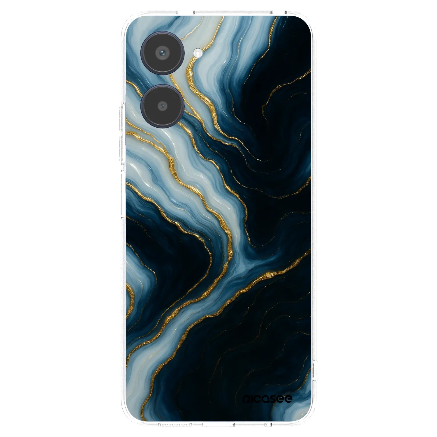 Picasee átlátszó szilikon tok az alábbi mobiltelefonokra Realme 10 4G - Luna
