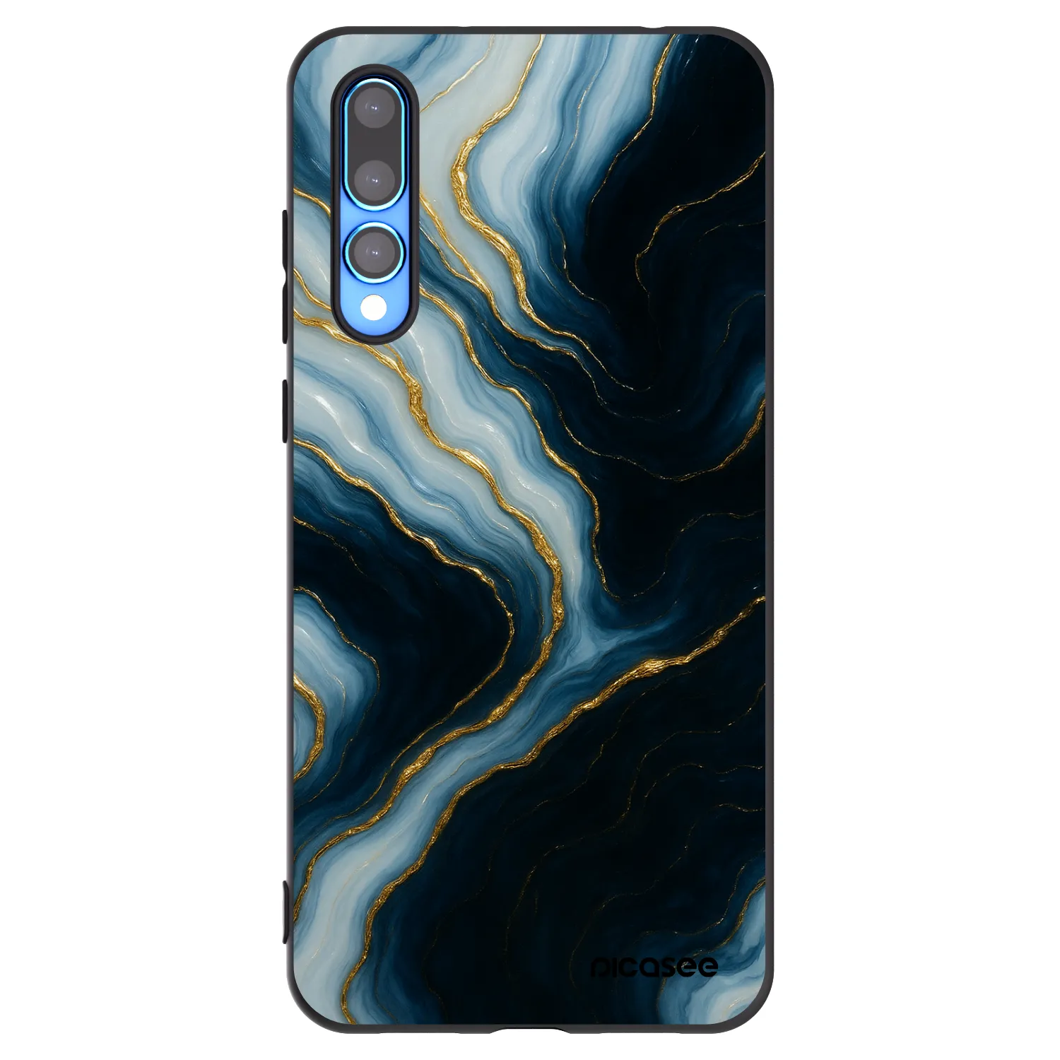 Picasee fekete szilikon tok az alábbi mobiltelefonokra Huawei P20 Pro - Luna