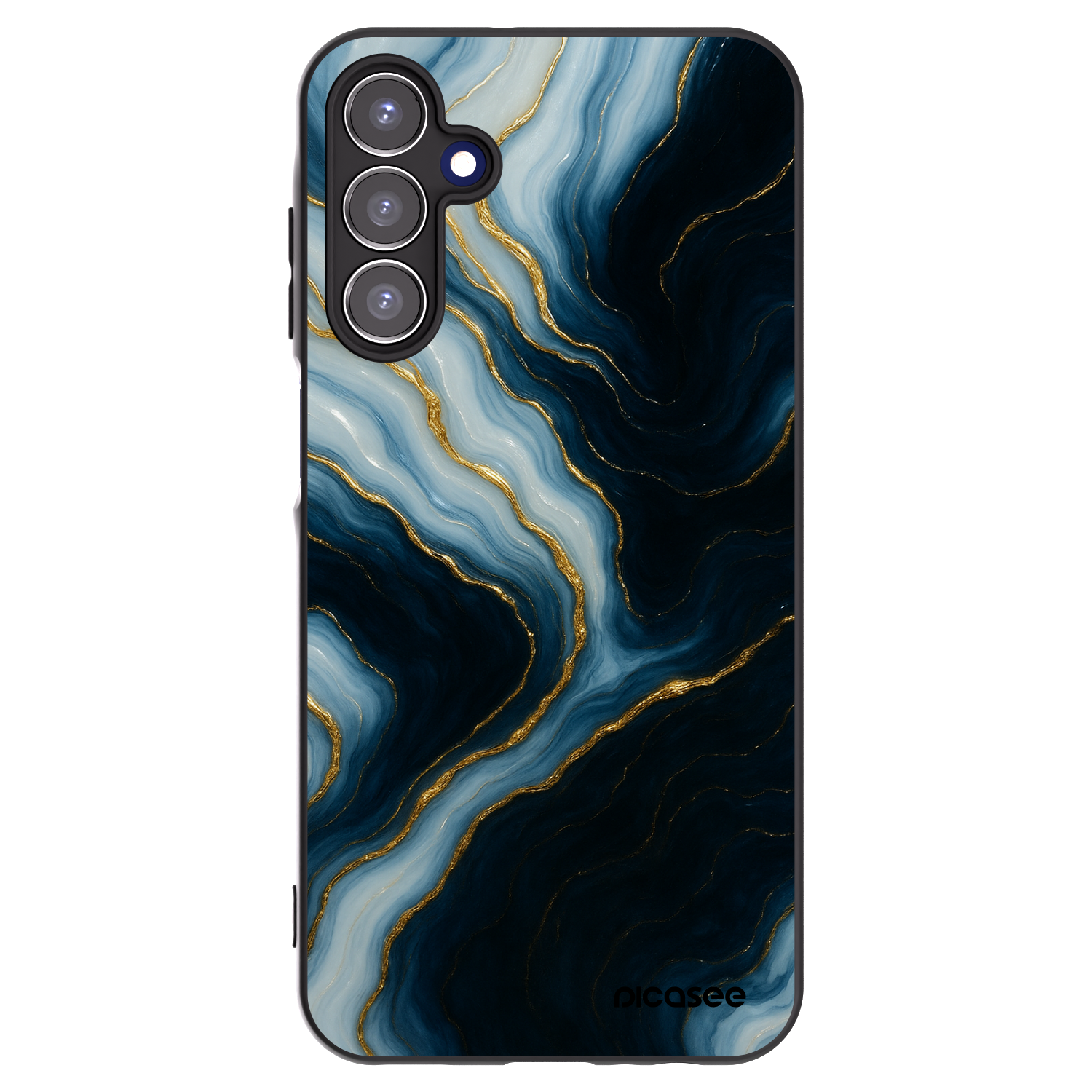 Picasee fekete szilikon tok az alábbi mobiltelefonokra Samsung Galaxy A15 A156B 5G - Luna