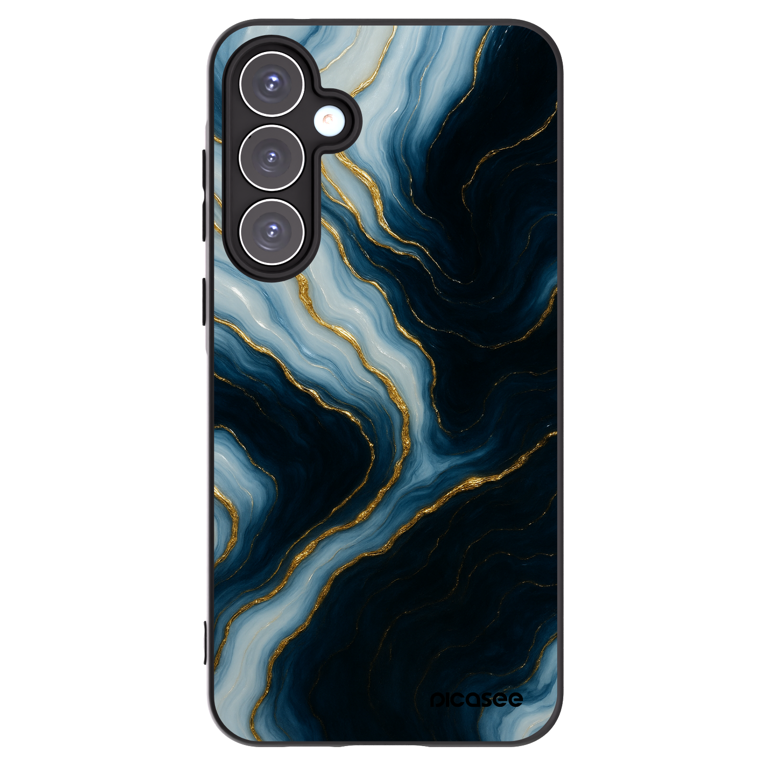 Picasee fekete szilikon tok az alábbi mobiltelefonokra Samsung Galaxy A55 5G A556B - Luna