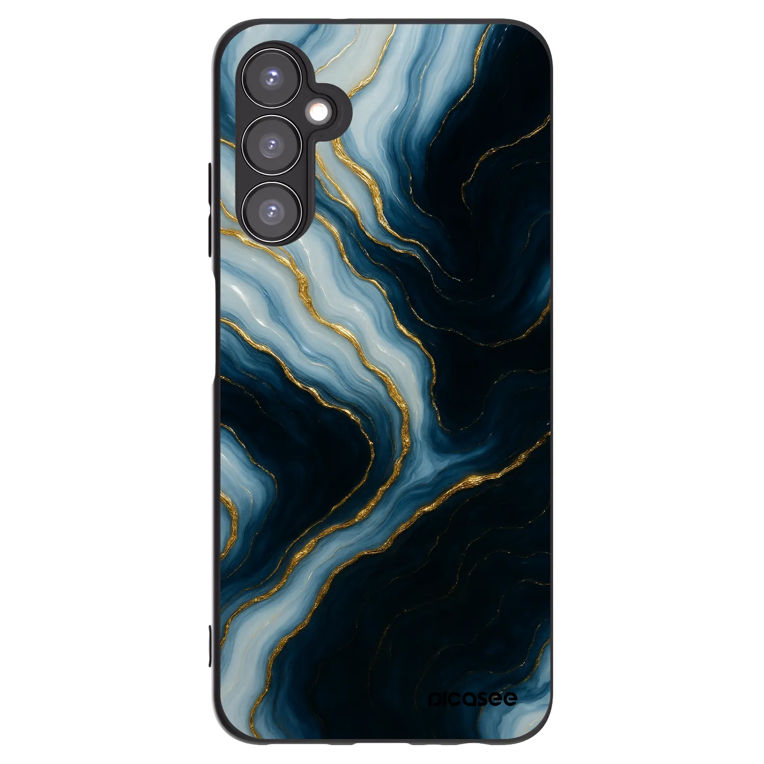 Picasee fekete szilikon tok az alábbi mobiltelefonokra Samsung Galaxy A05s A057G - Luna