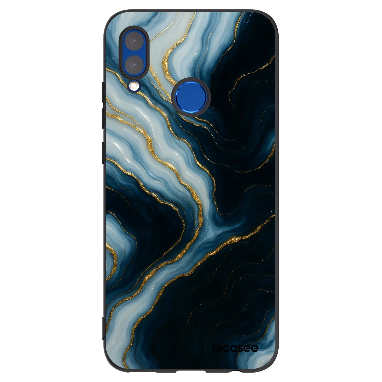 Picasee fekete szilikon tok az alábbi mobiltelefonokra Honor 10 Lite - Luna