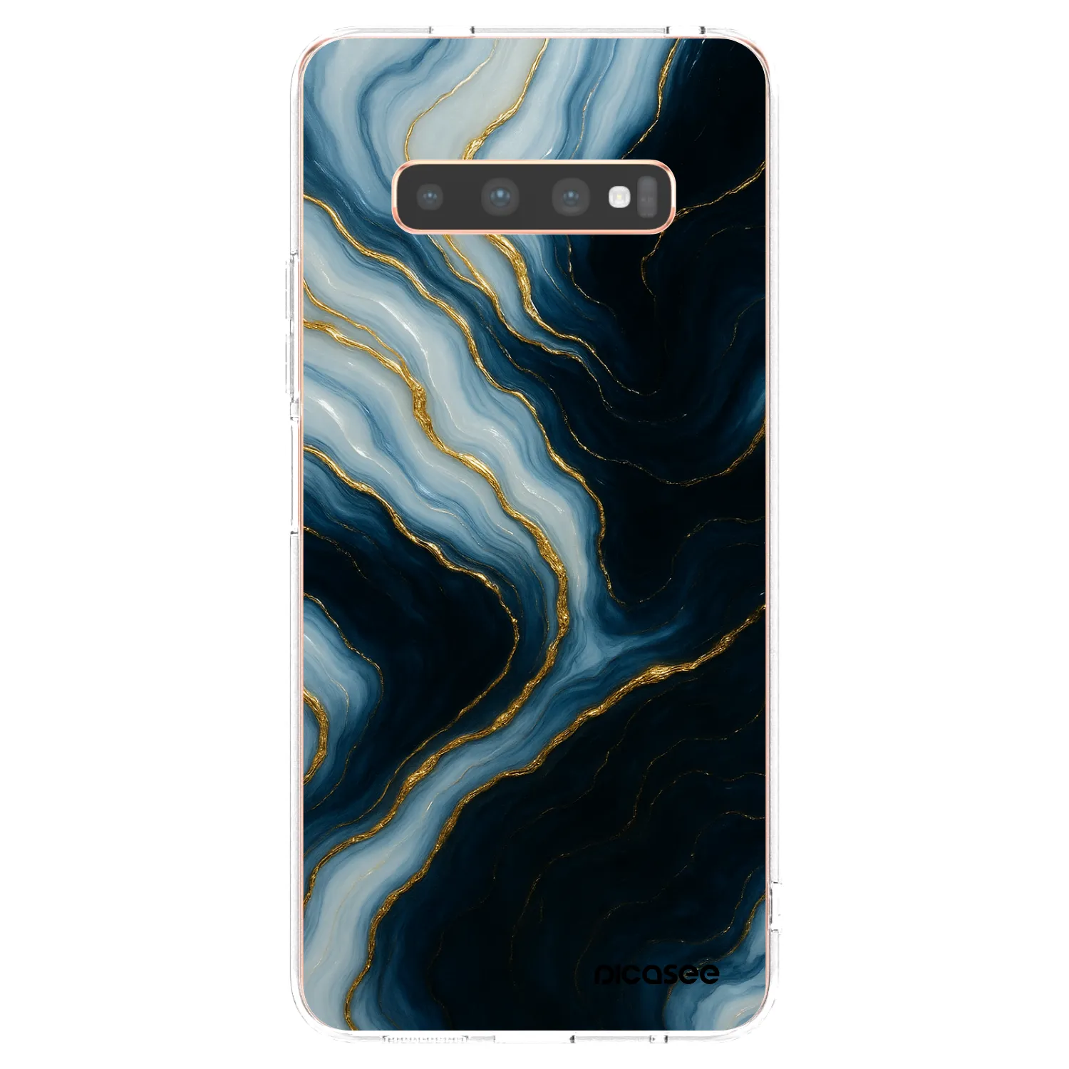 Picasee átlátszó szilikon tok az alábbi mobiltelefonokra Samsung Galaxy S10 Plus G975 - Luna
