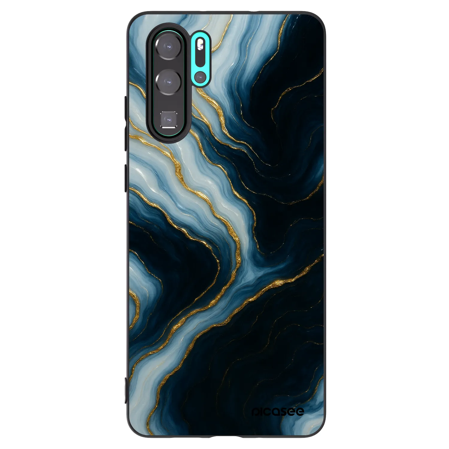 Picasee fekete szilikon tok az alábbi mobiltelefonokra Huawei P30 Pro - Luna