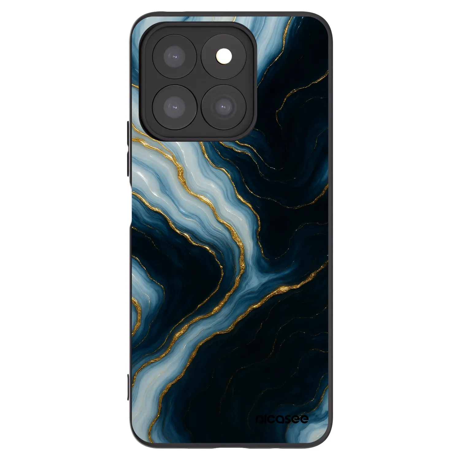 Picasee fekete szilikon tok az alábbi mobiltelefonokra Honor X8c - Luna