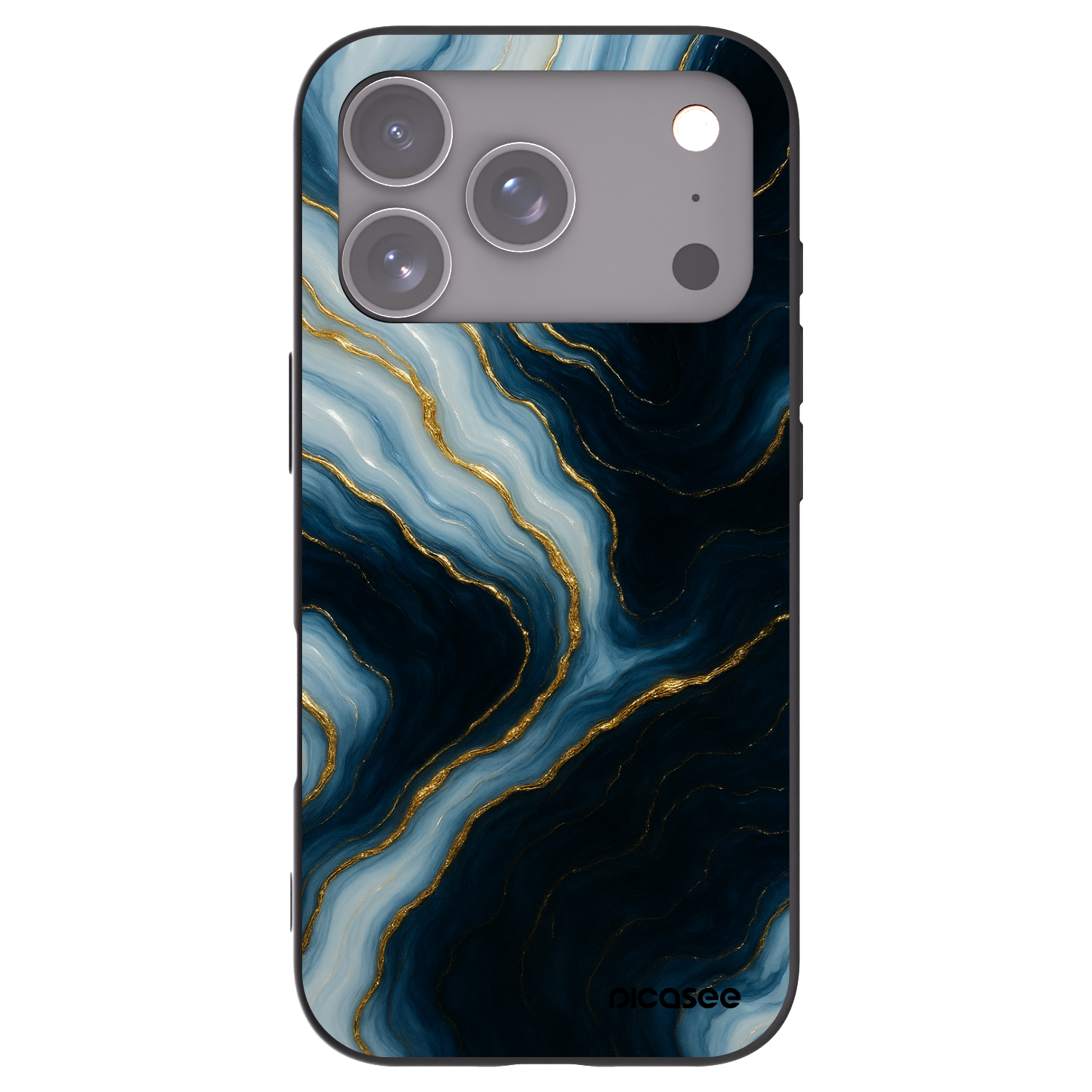 Picasee fekete szilikon tok az alábbi mobiltelefonokra Apple iPhone 17 Pro - Luna