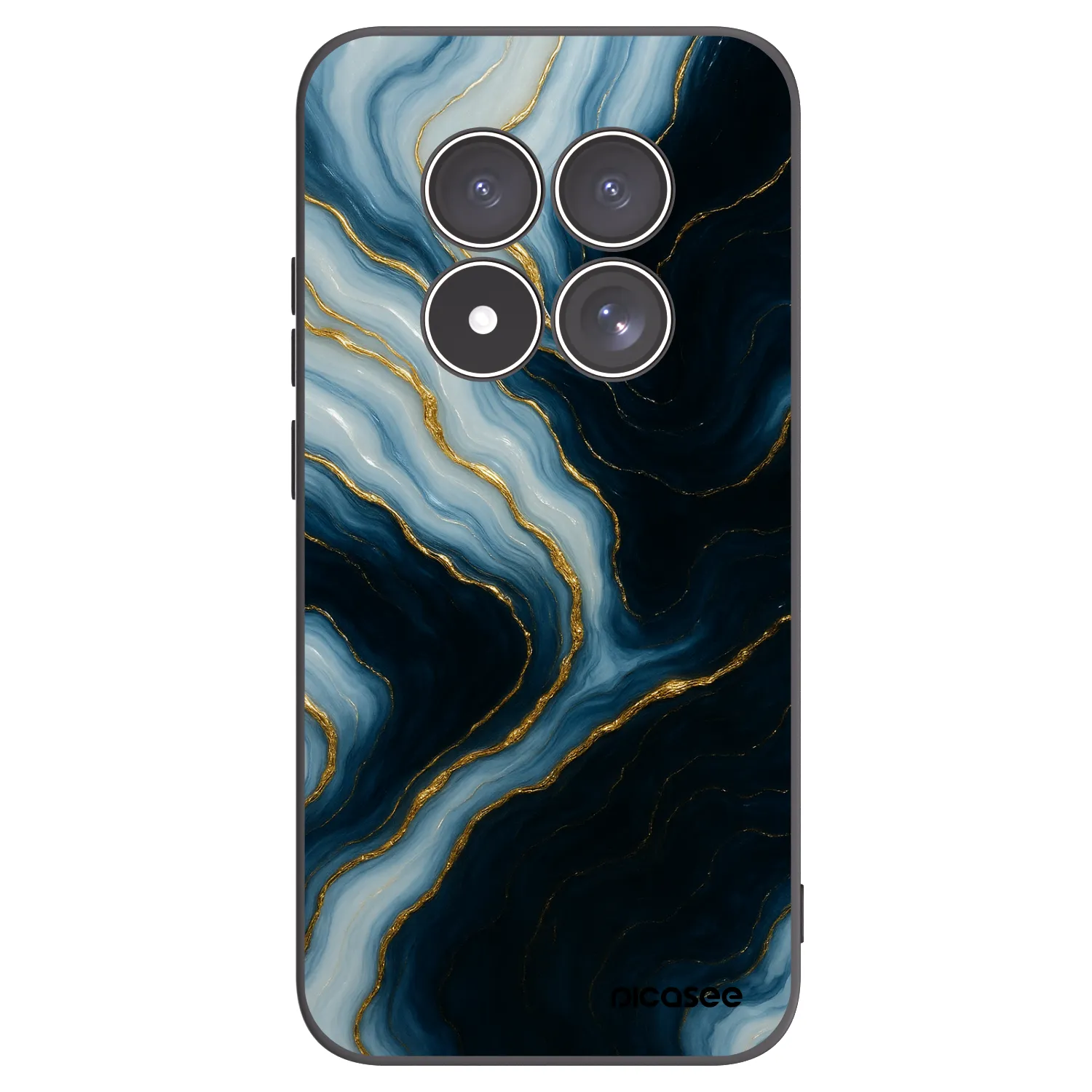 Picasee fekete szilikon tok az alábbi mobiltelefonokra Xiaomi Redmi Note 15 Pro 4G - Luna