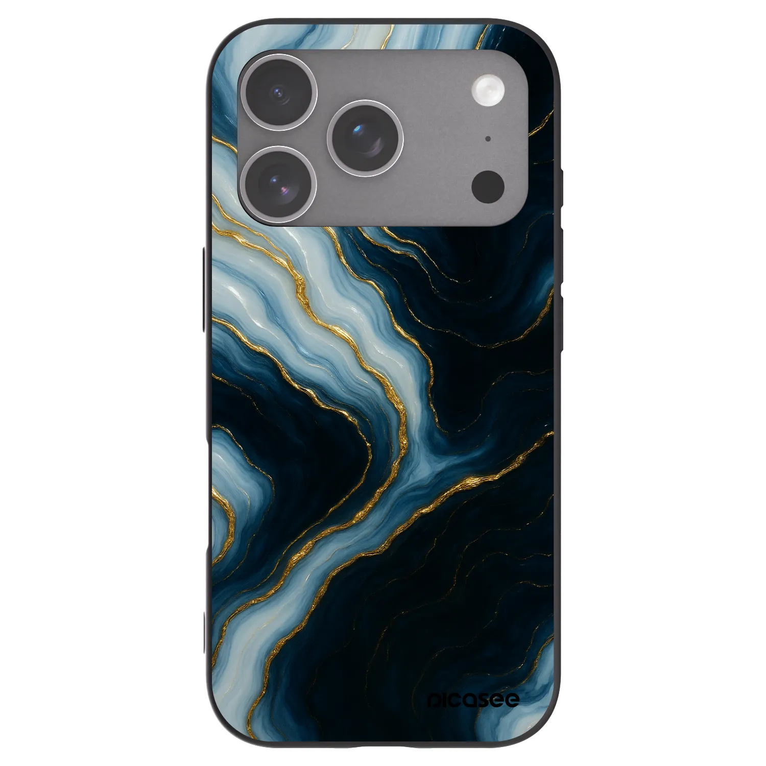 Picasee fekete szilikon tok az alábbi mobiltelefonokra Apple iPhone 18 Pro - Luna