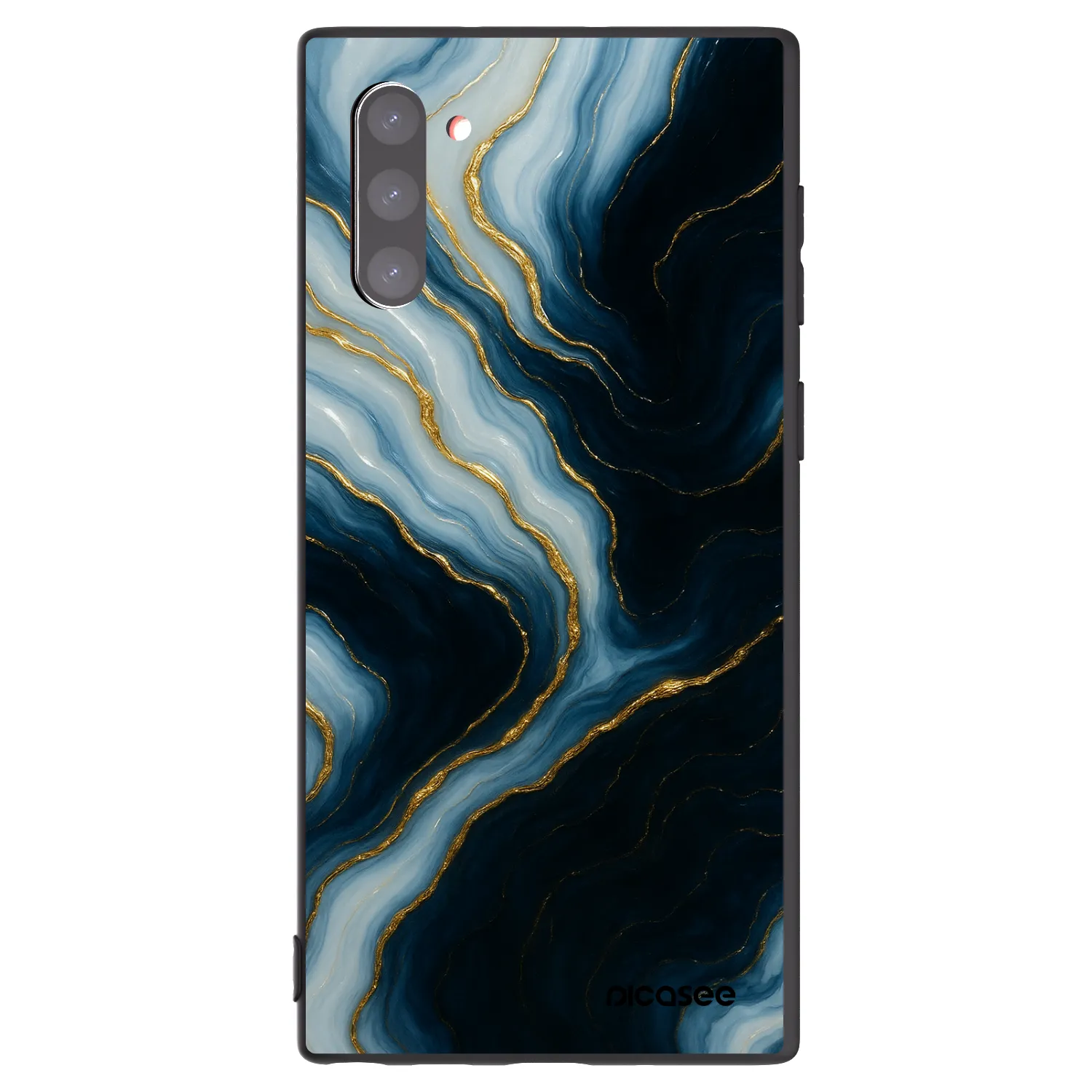 Picasee fekete szilikon tok az alábbi mobiltelefonokra Samsung Galaxy Note 10 N970F - Luna