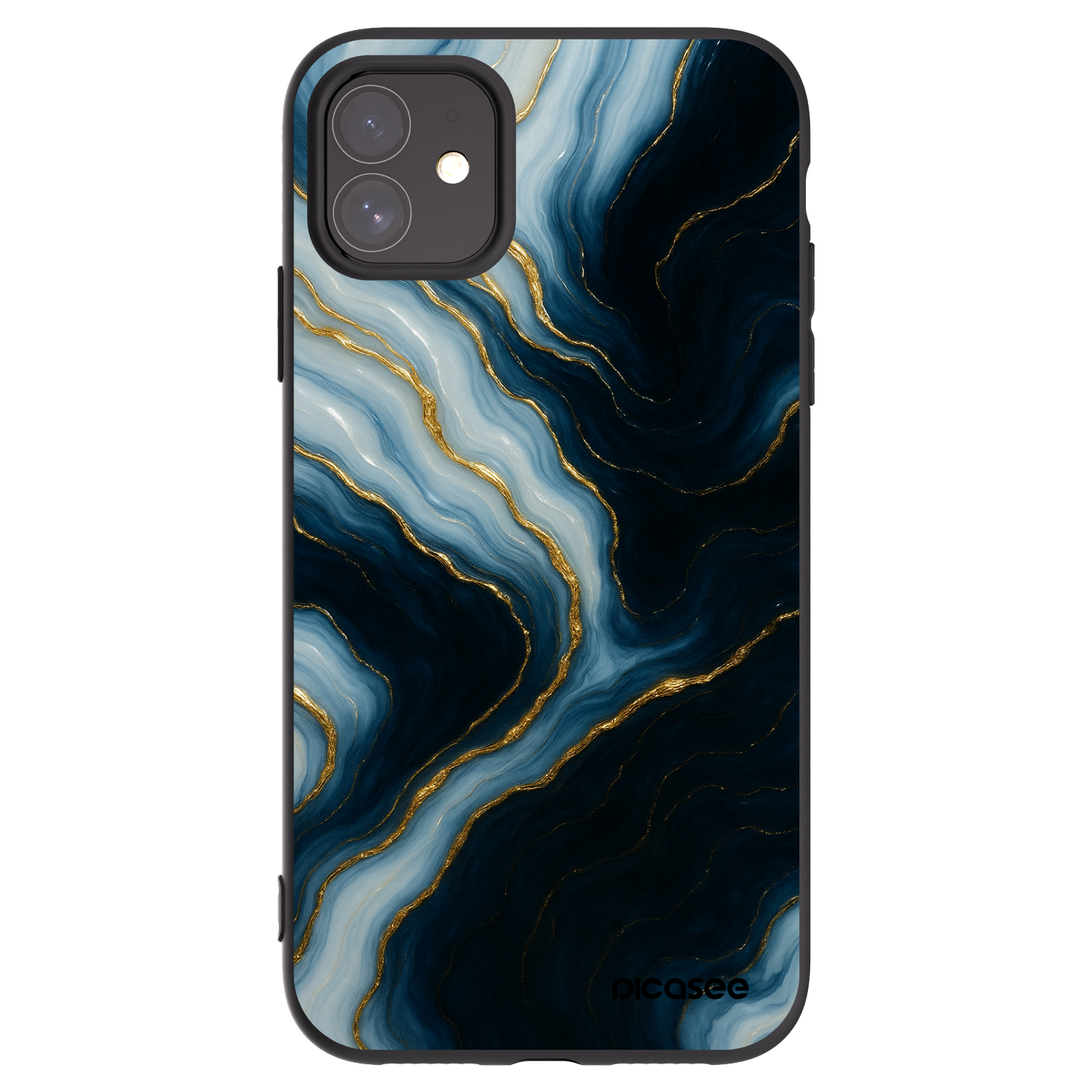 Picasee fekete szilikon tok az alábbi mobiltelefonokra Apple iPhone 11 - Luna