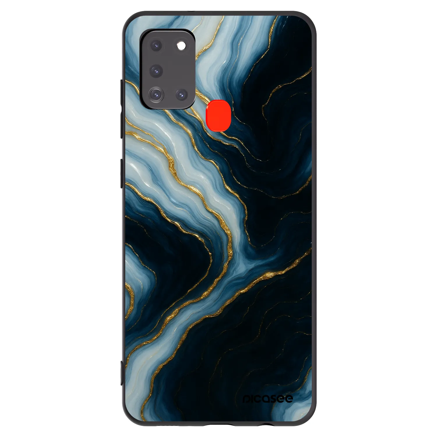 Picasee fekete szilikon tok az alábbi mobiltelefonokra Samsung Galaxy A21s - Luna